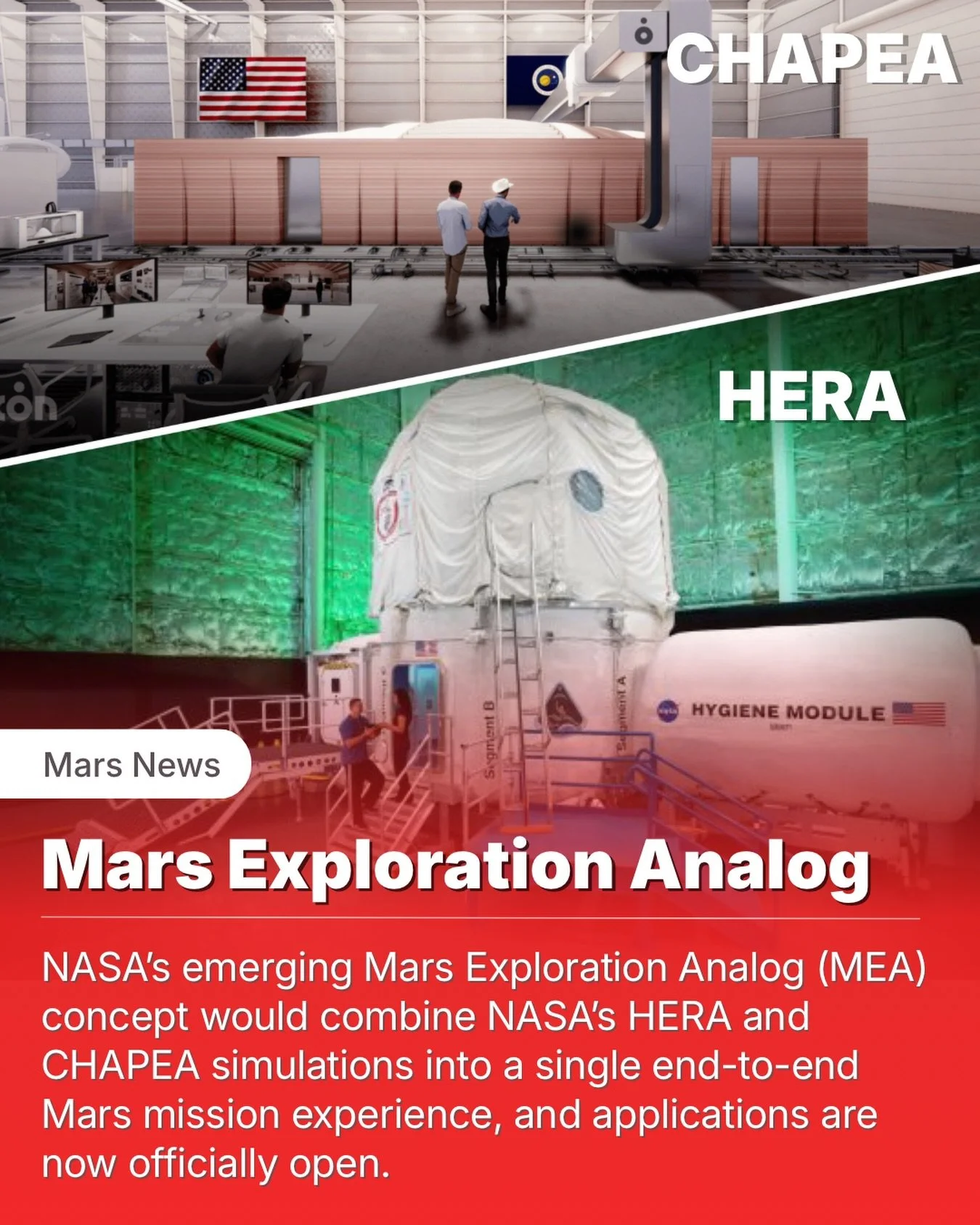 NASA&rsquo;s Mars analog strategy may be evolving into something much bigger.

During interviews today at Johnson Space Center, Aspiring Martians learned more about an emerging concept known as the Mars Exploration Analog (MEA), an apparent next step