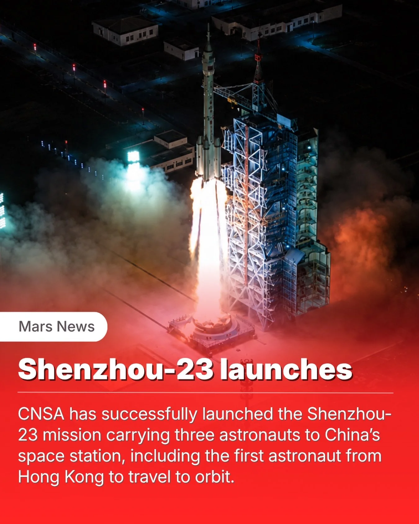 China has launched another crewed mission into orbit, continuing the rapid expansion of its human spaceflight program.

A Long March 2F rocket carrying the Shenzhou-23 spacecraft lifted off from the Jiuquan Satellite Launch Center, sending three astr