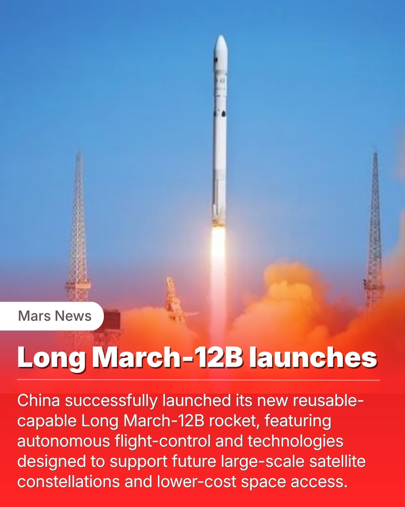 China has successfully launched a new generation of rocket designed not just to carry satellites to orbit, but eventually to think for itself.

The new Long March-12B rocket lifted off on its maiden flight carrying satellites for China&rsquo;s growin