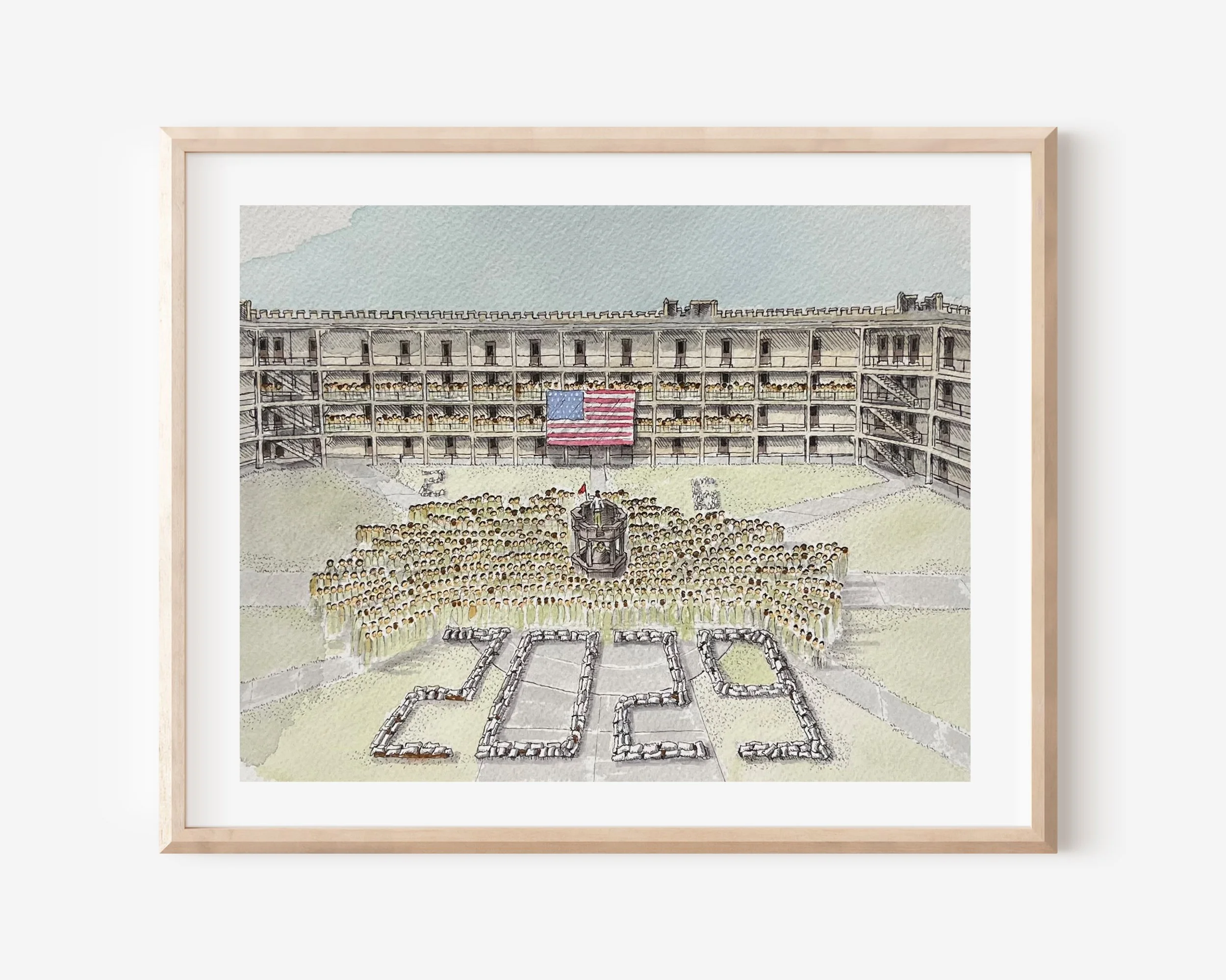 VMI Class of 2029 Breakout Watercolor Print