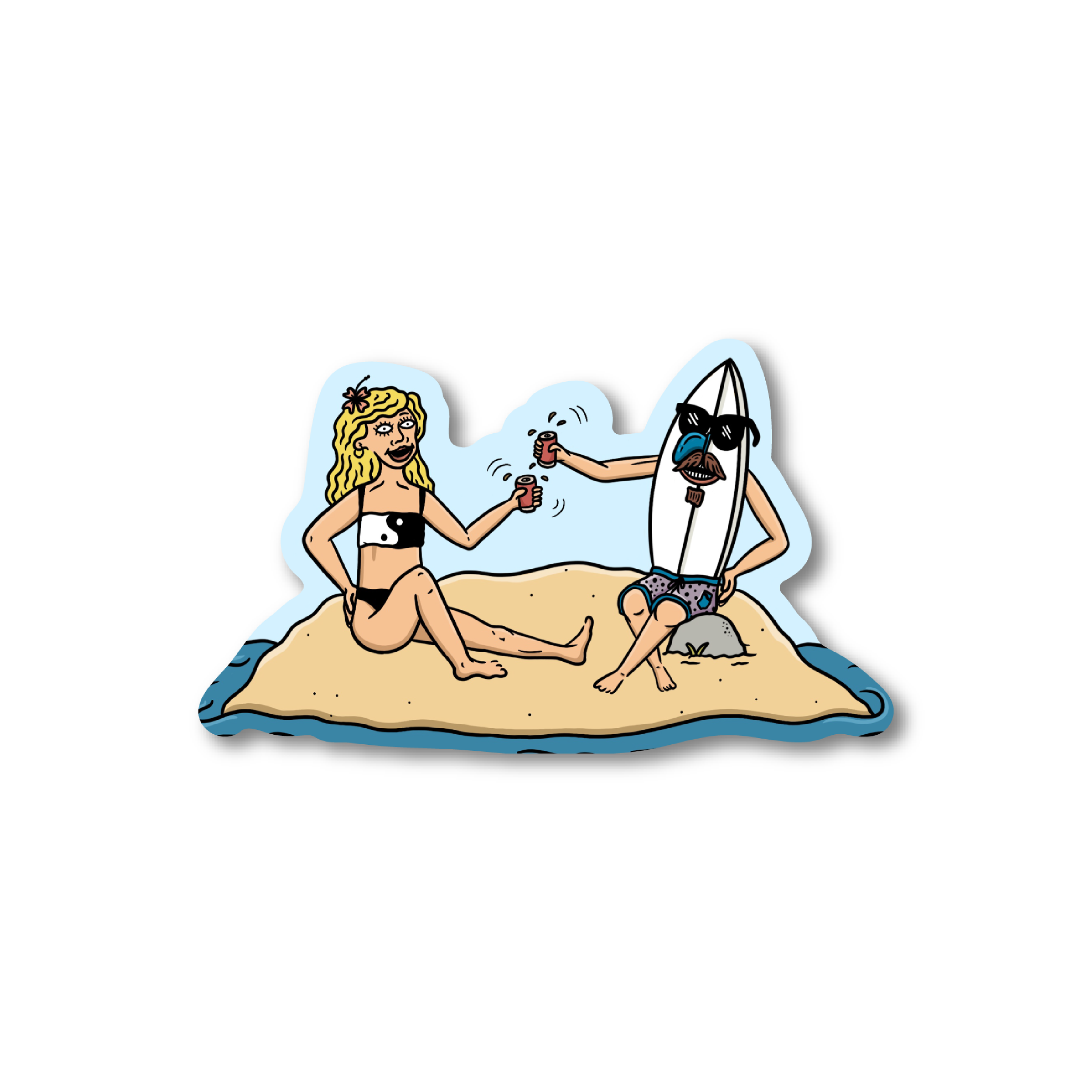 Island Cheers Sticker