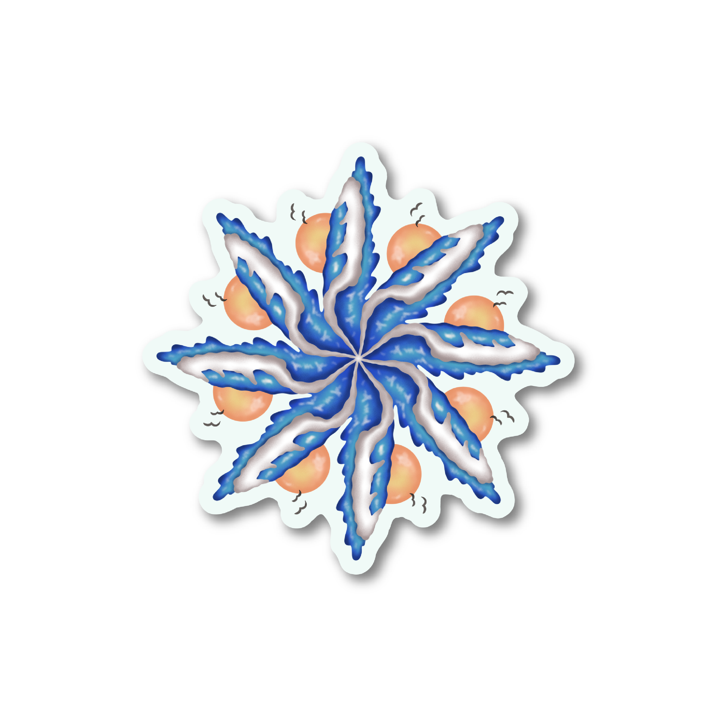 Wave Mandala Sticker