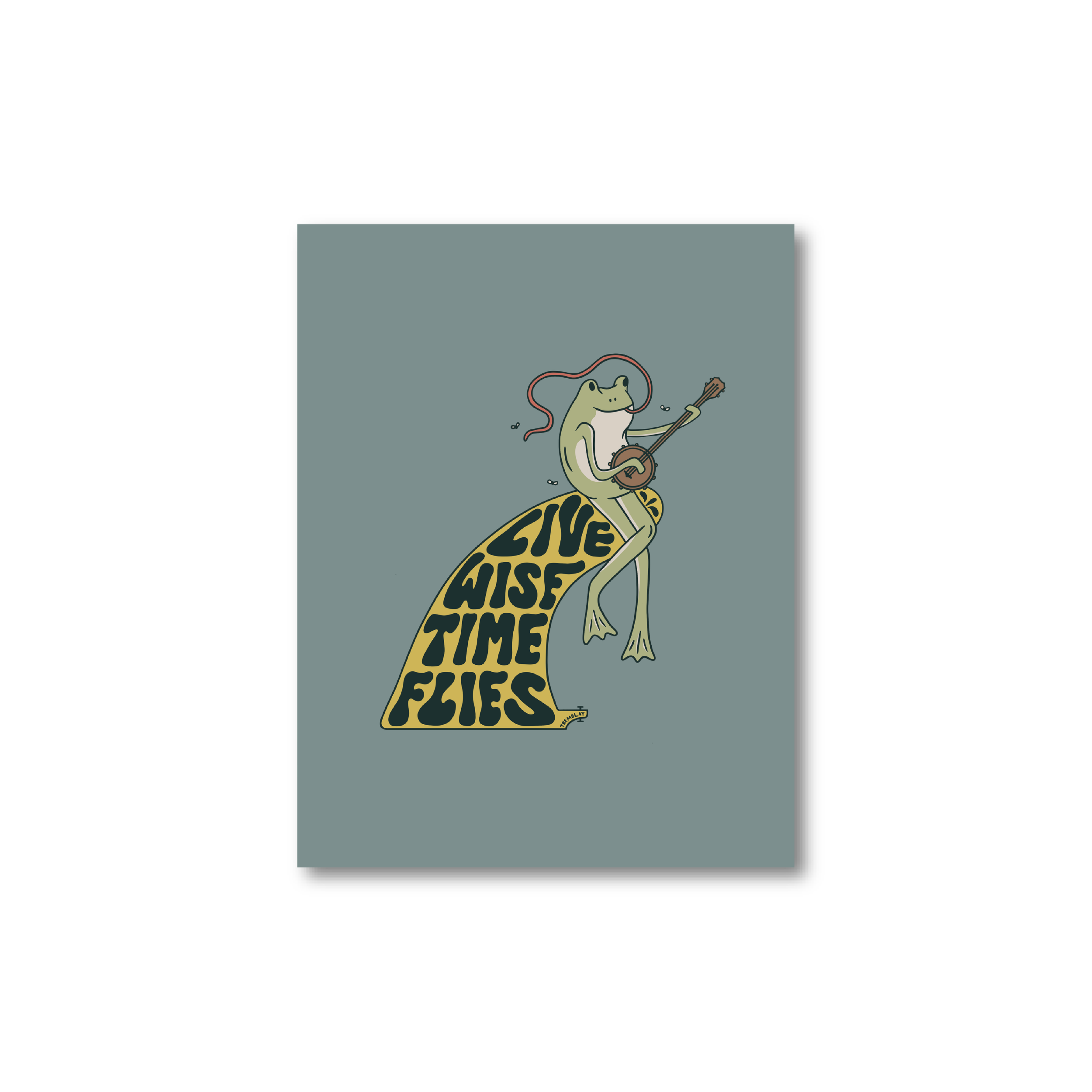 Live Wise Time Flies Print