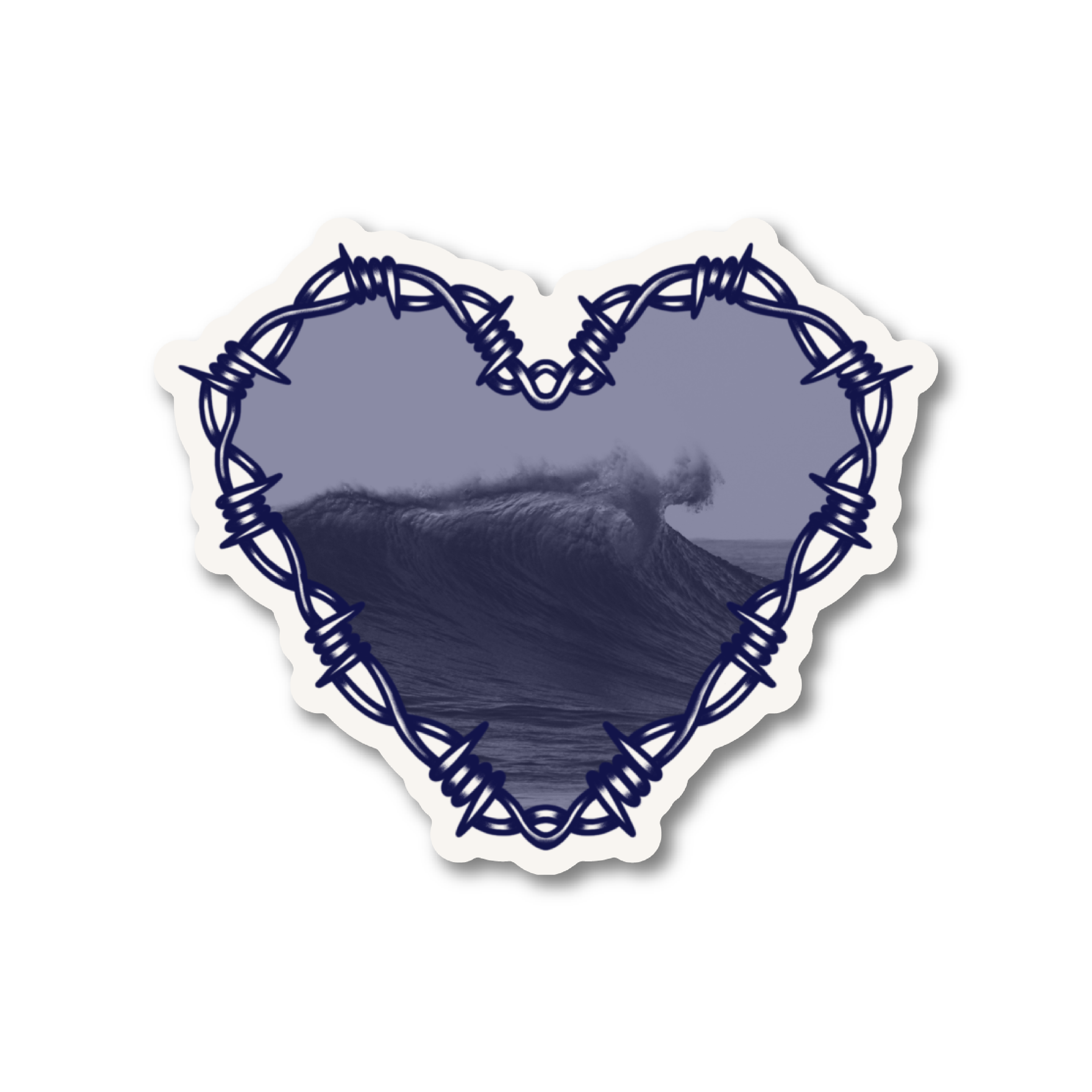 Barbwire Heart Sticker