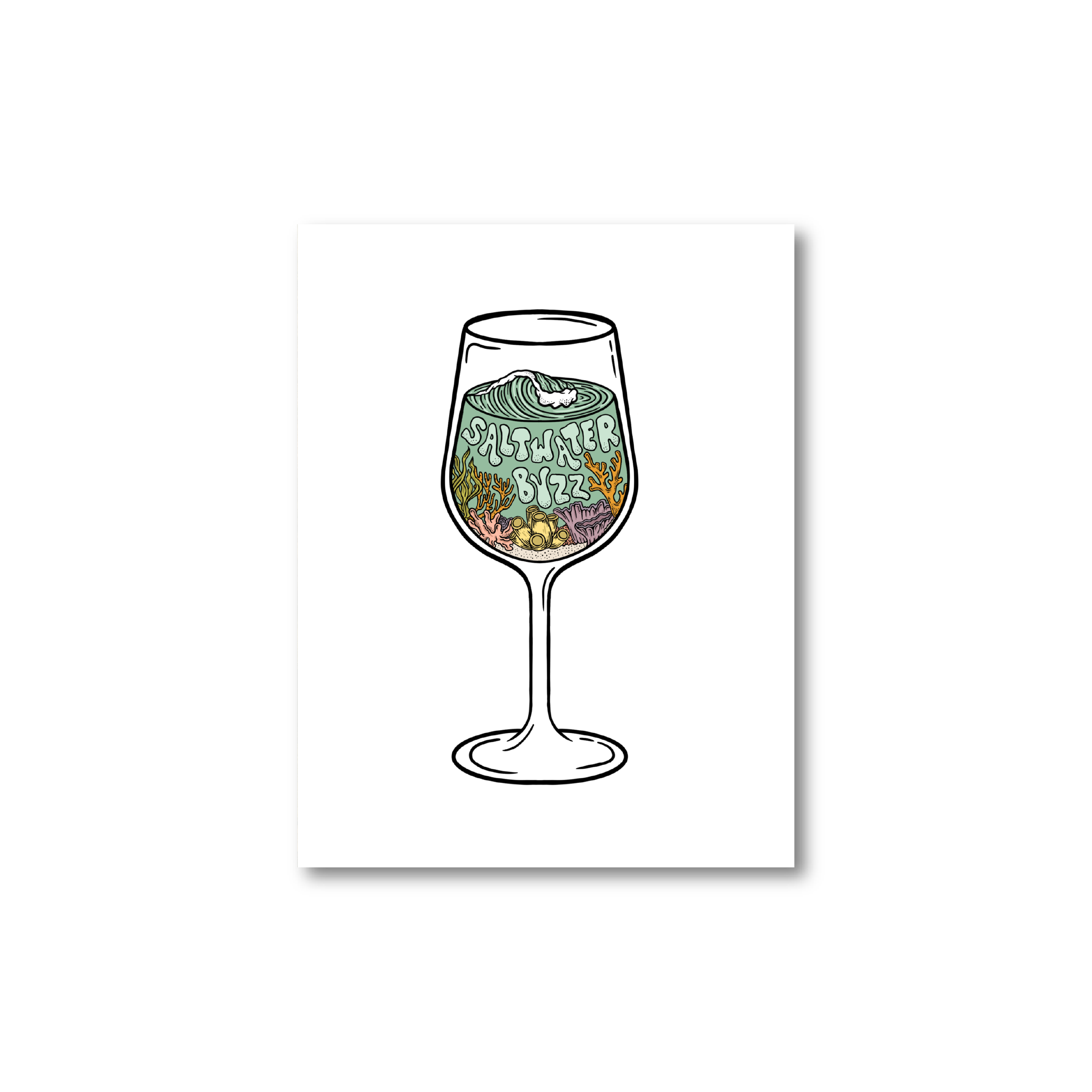 Saltwater Buzz Print