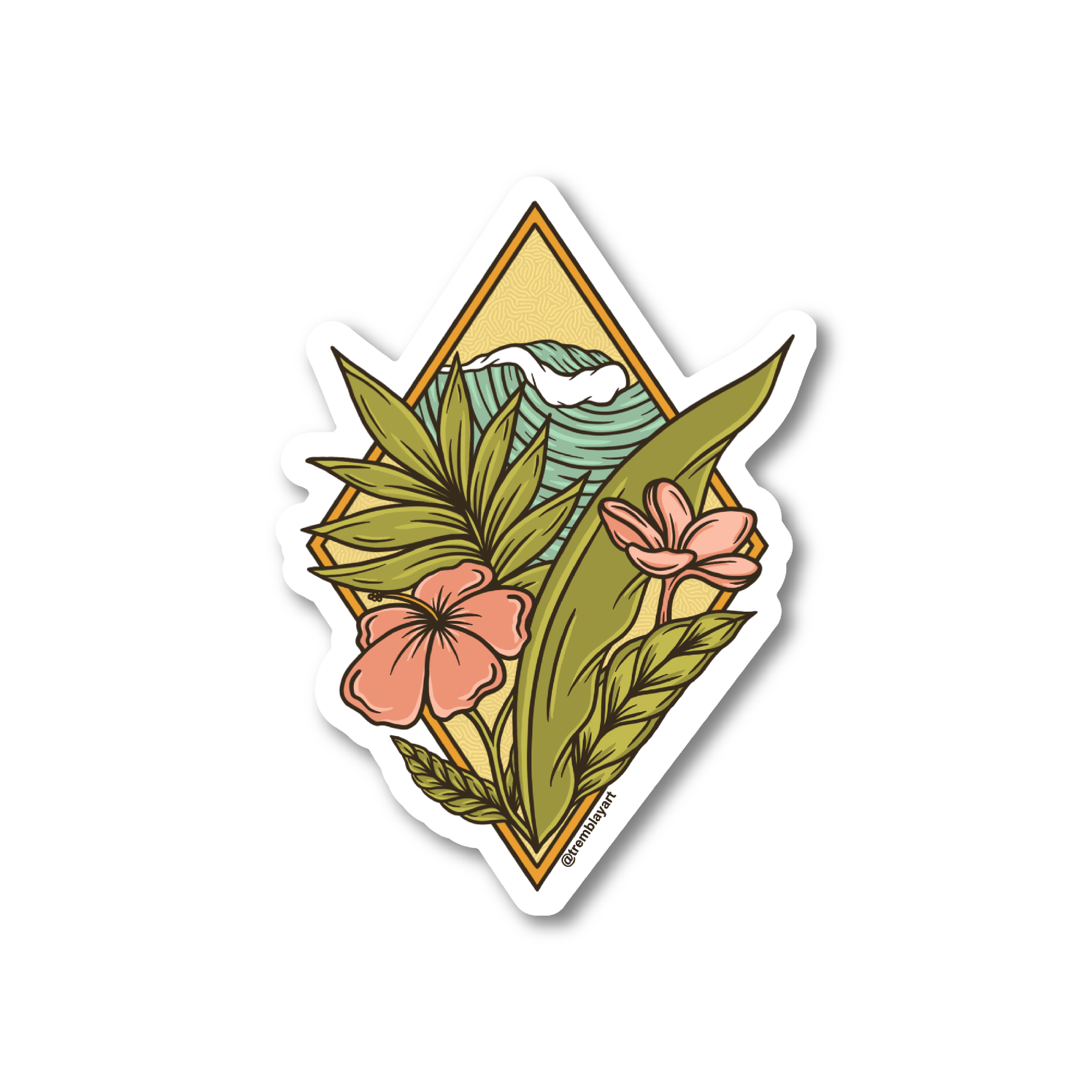 Tropical Diamond Sticker