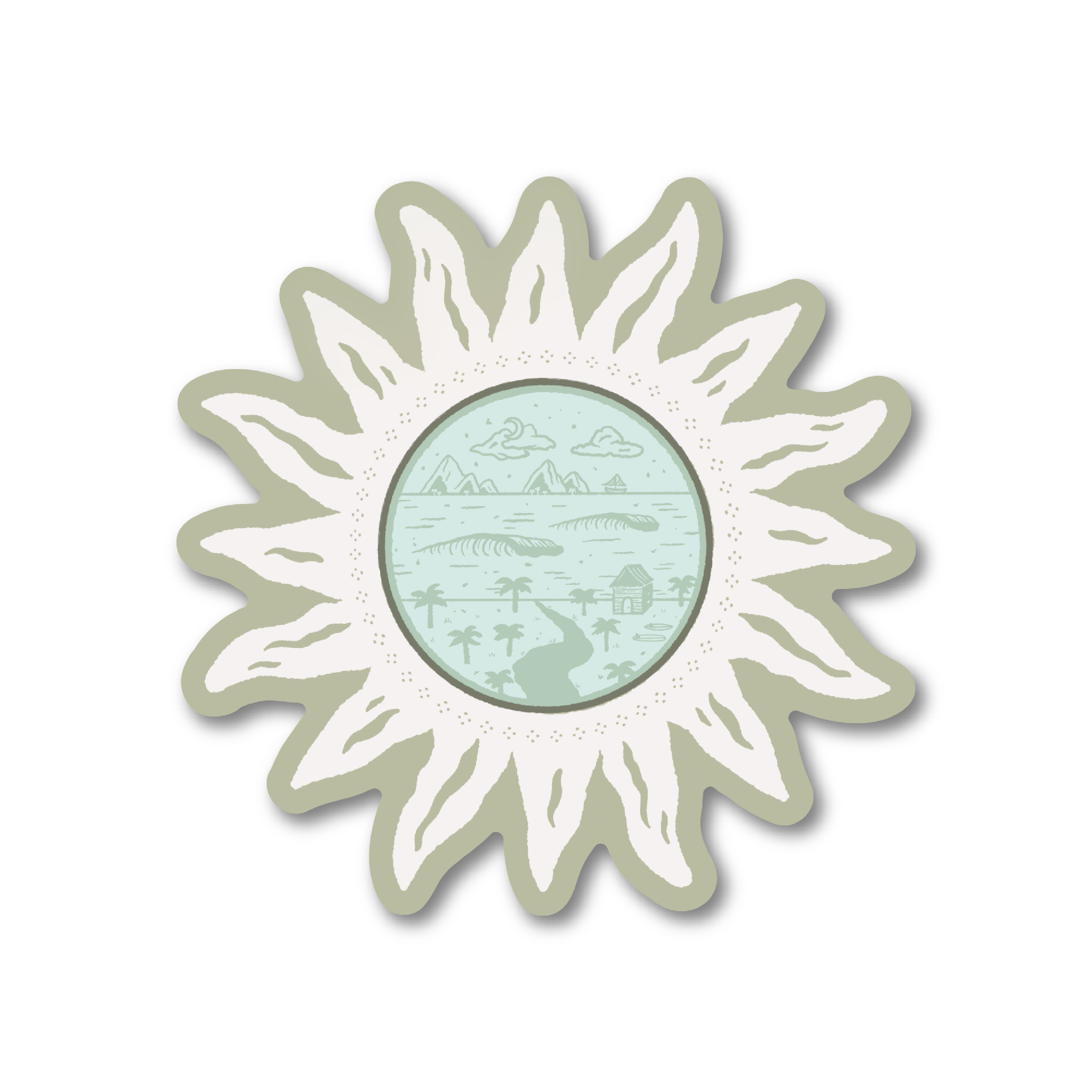 Guate Sun Sticker