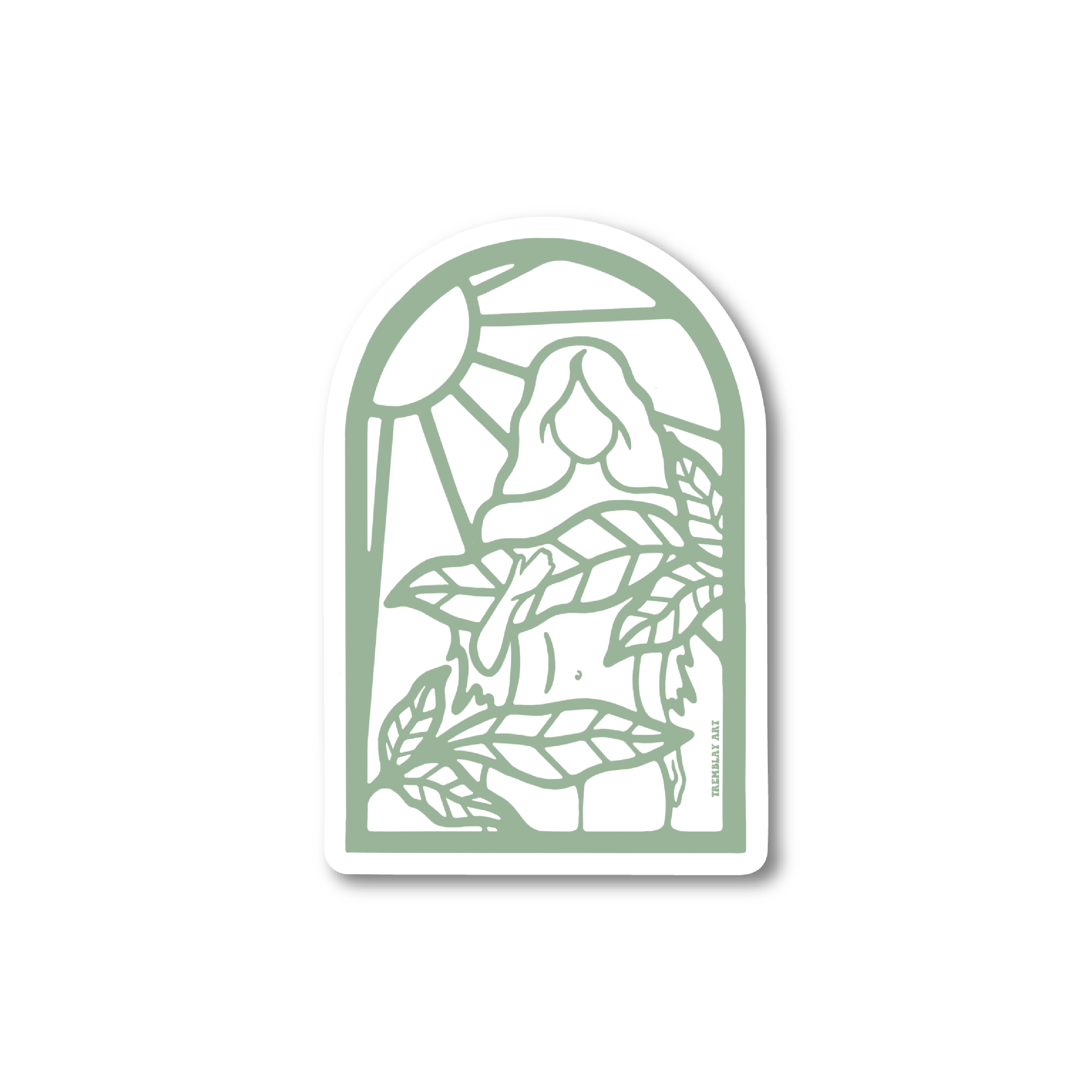 Jungle Woman Sticker