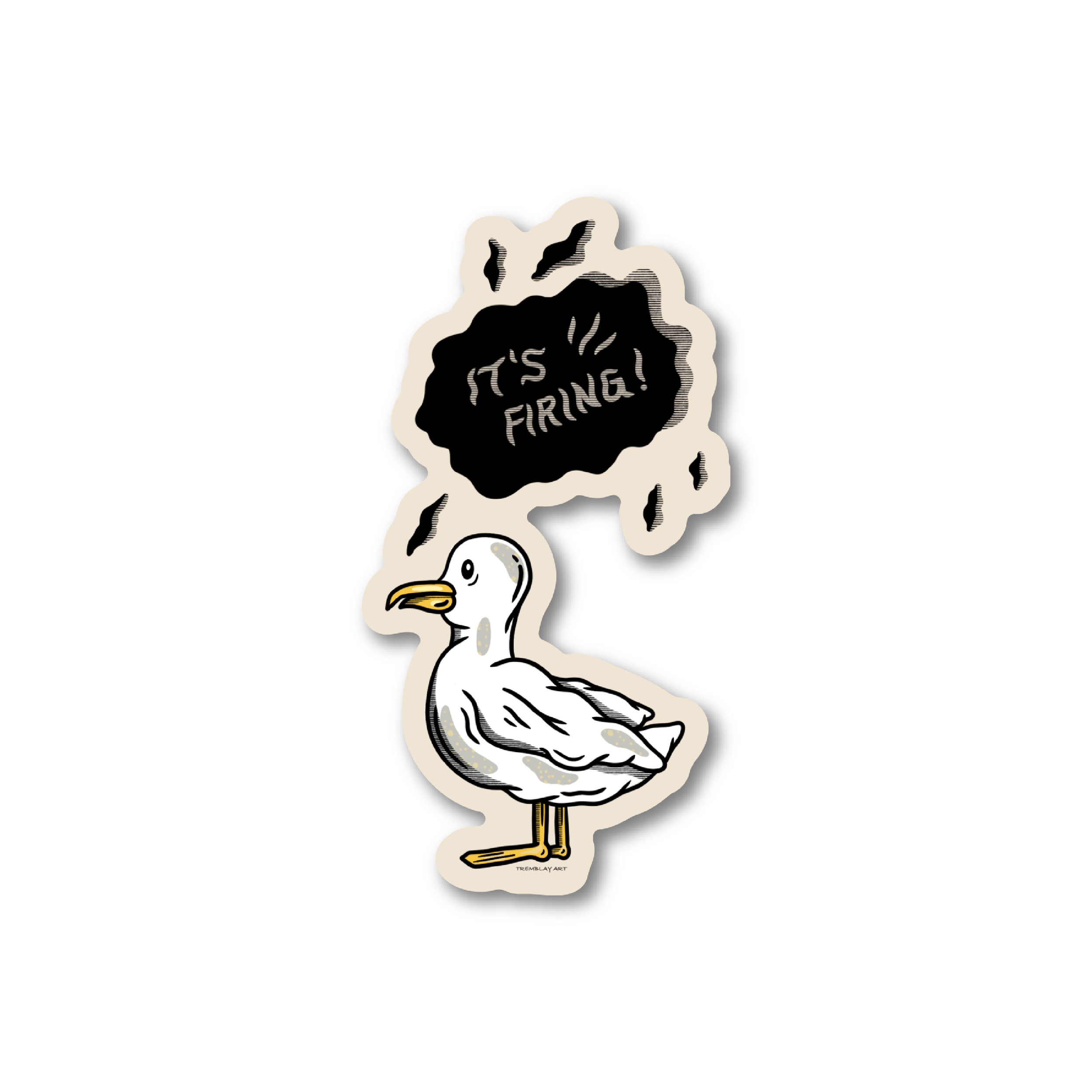 It's Firing Bird Sticker