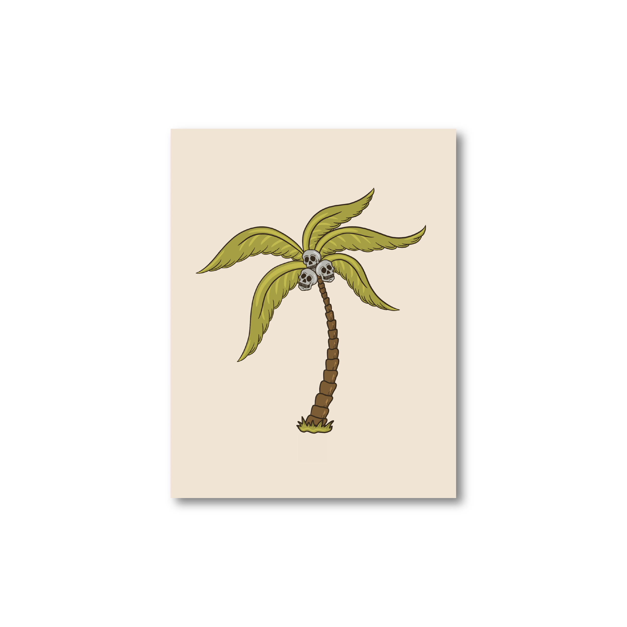Skull Palm Print
