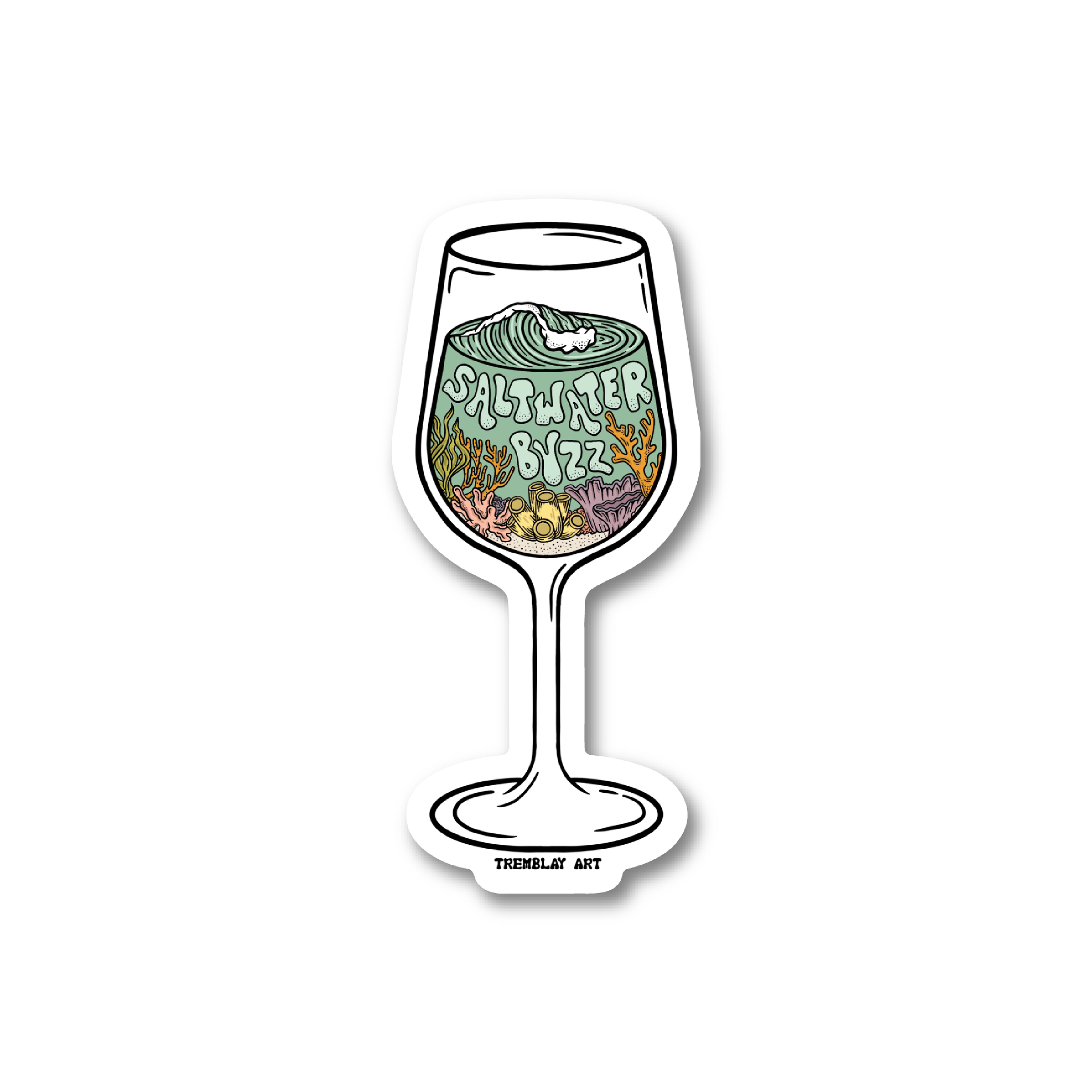 Saltwater Buzz Sticker