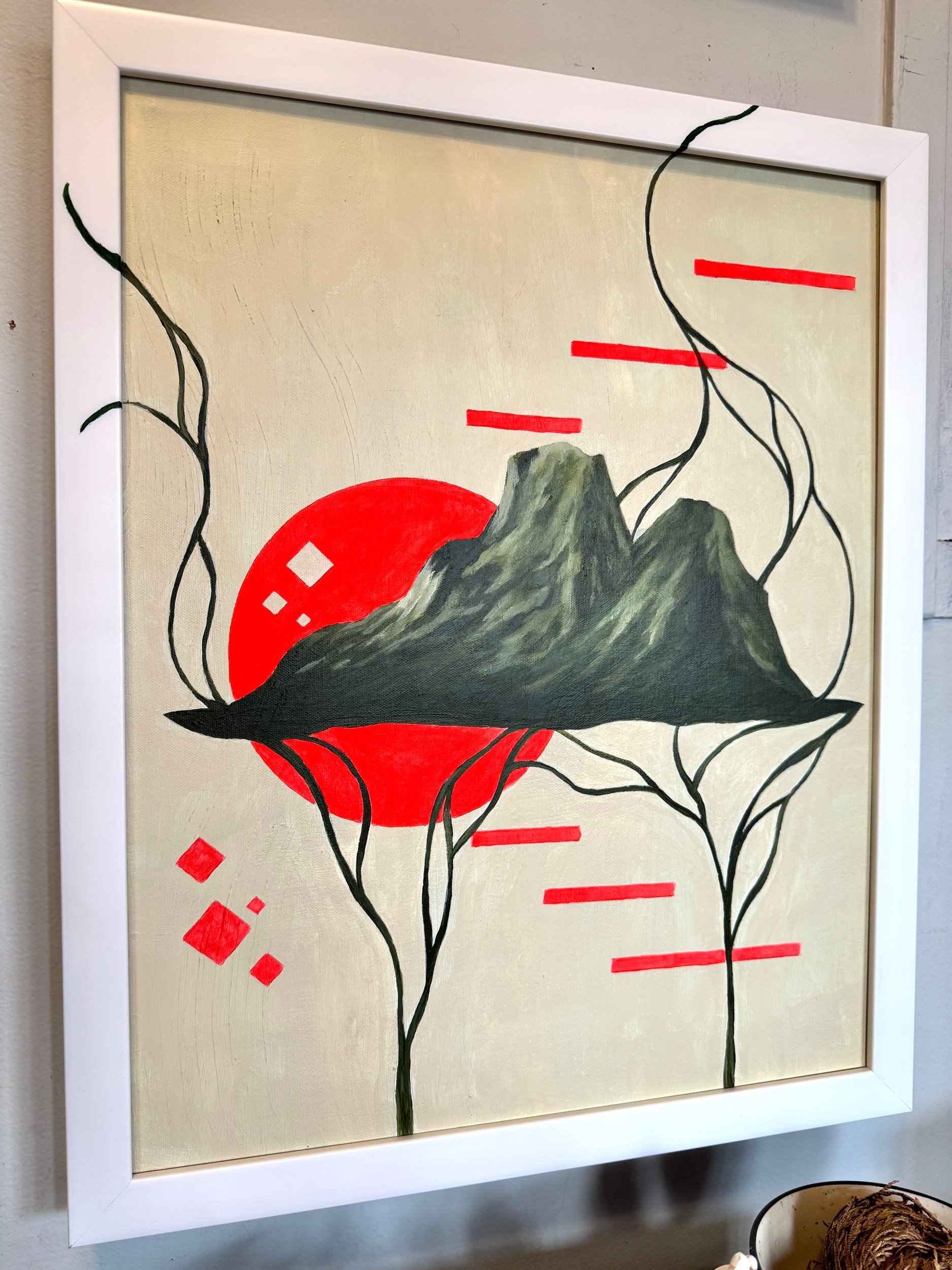 abstract landscape painting 16x20 canvas