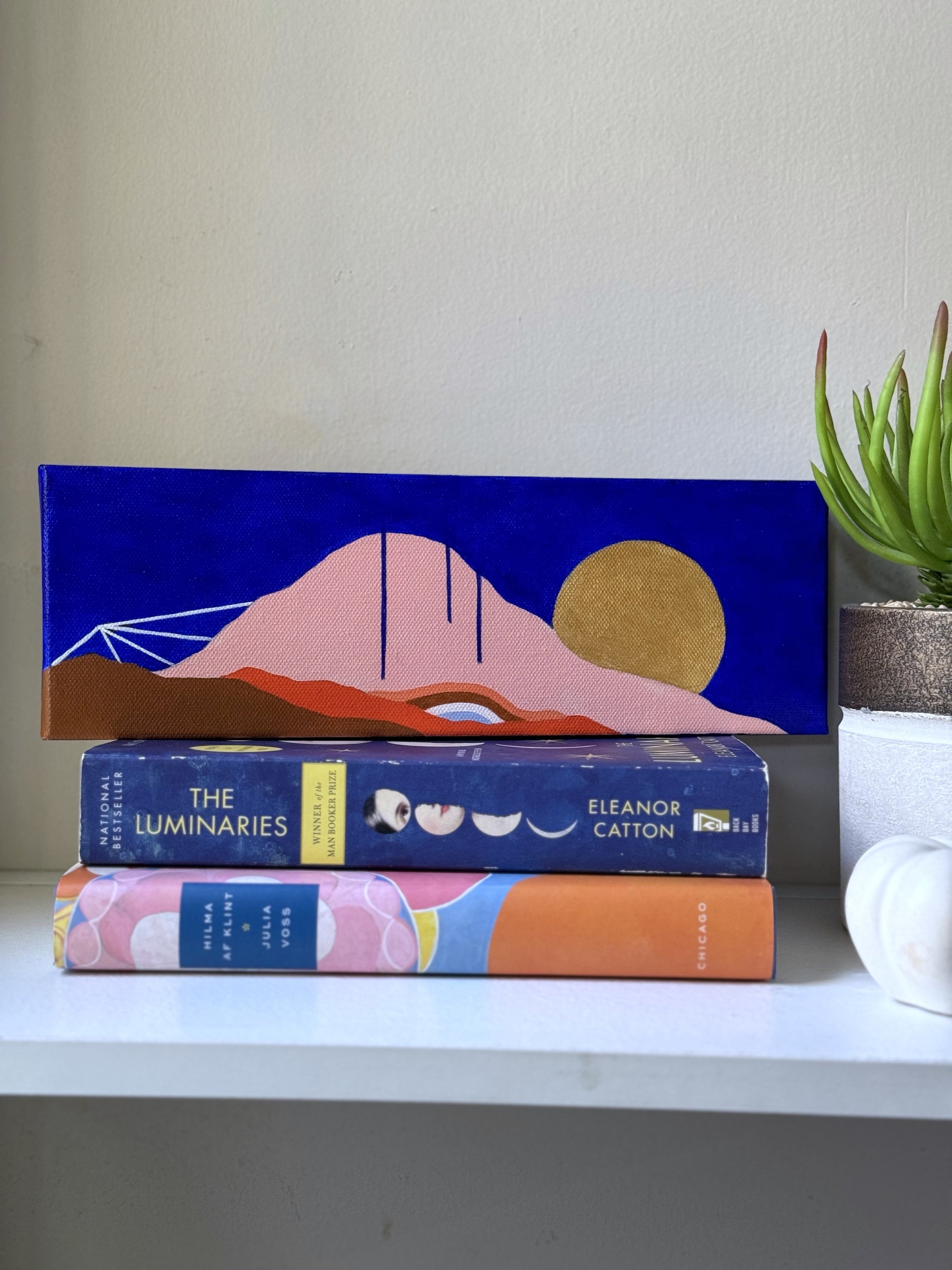 Abstract Landscape painting 4x12 canvas