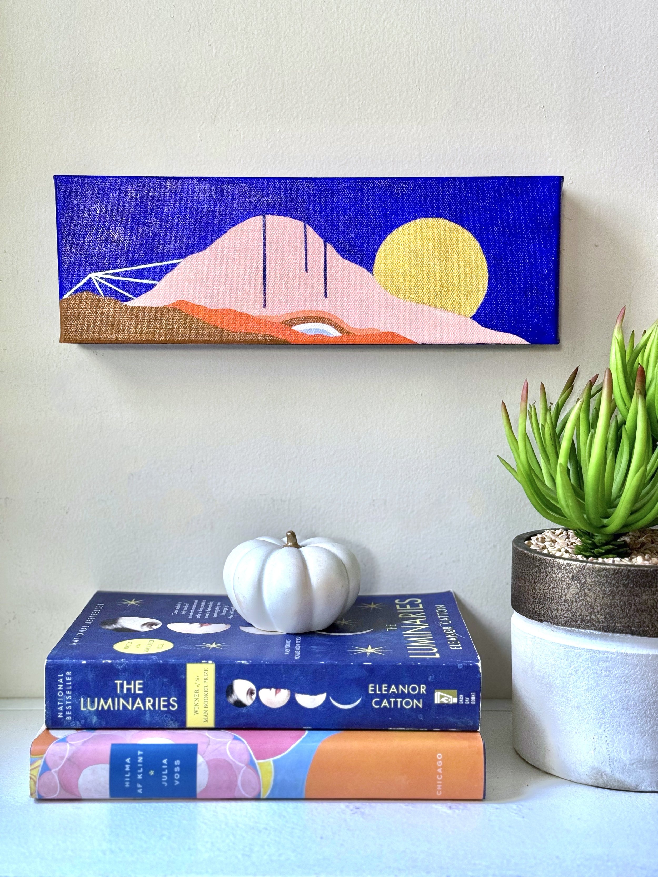 Abstract Landscape painting 4x12 canvas