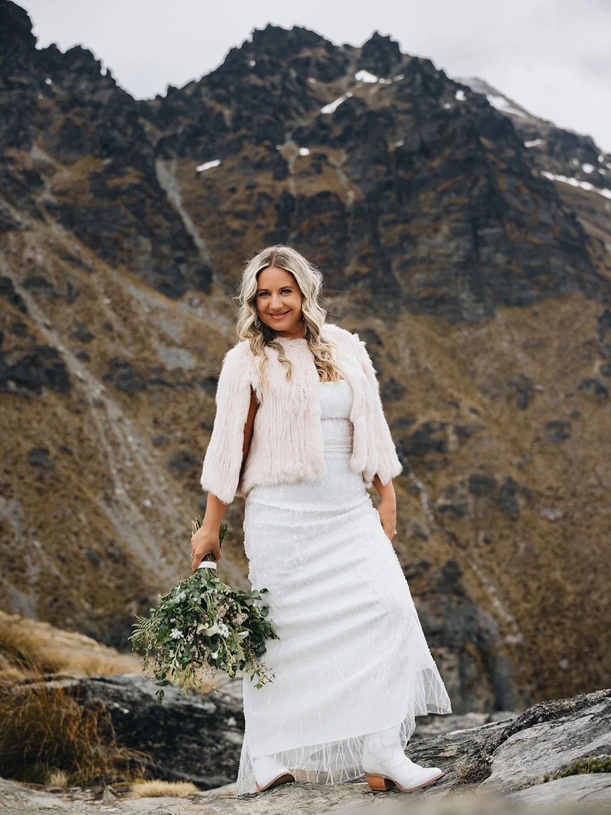 Jess looking a million dollars on Cecil Peak
