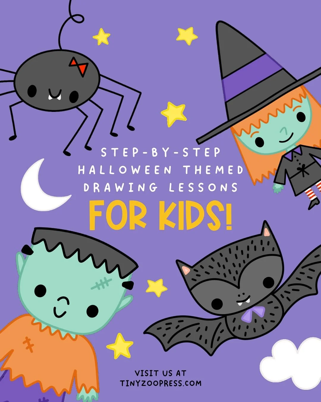 👻Learn how to draw these cute and spooky Halloween characters with us! Visit tinyzoopress.com or link in our bio.
#howtodrawhalloween #howtodrawcutethings #easydrawingforkids