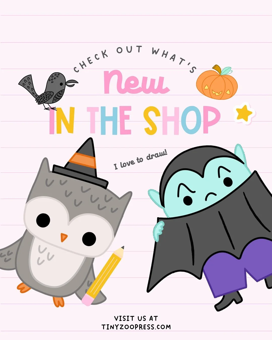 Check out our Halloween drawing and coloring activity books! Available as physical books or as printables. Visit us at tinyzoopress.com to see all of our collections.
#howtodrawcutestuff #drawhalloween #halloweenactivitiesforkids