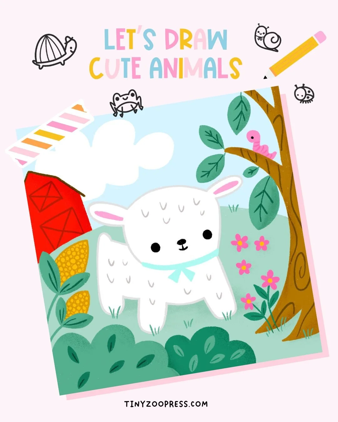 Let&rsquo;s draw cute animals! We have step-by-step lessons, mini warm-up lessons to get you started, and coloring pages to try out color palettes. Join the fun! Check out our link in bio!💕 #howtodrawcutestuff #howtodrawcuteanimals #drawinglessonsfo
