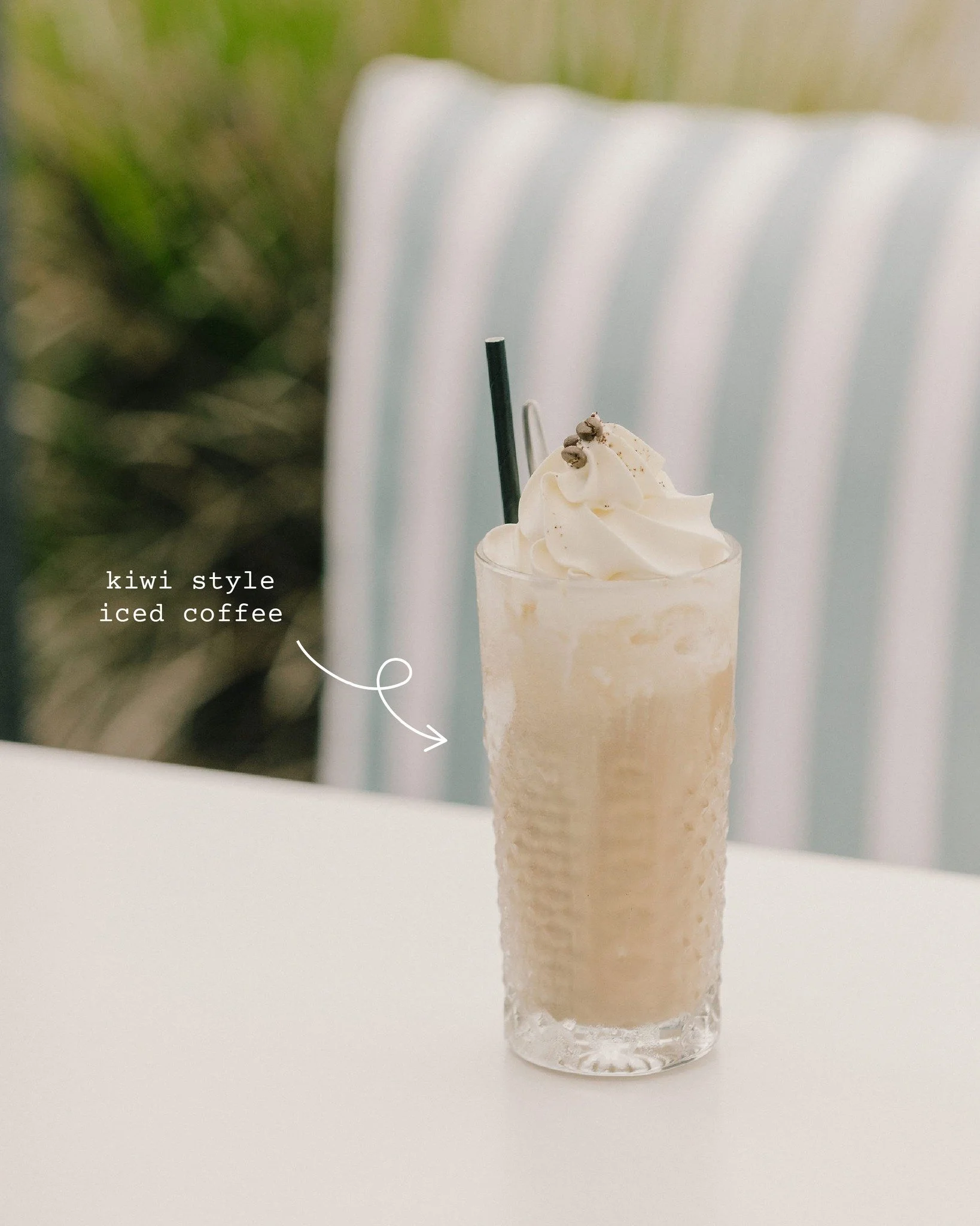 Iced Coffee 〰️ but make it a treat ☕🍨

Cold coffee, a scoop of ice cream, fluffy whipped cream on top ~ basically your summer pick-me-up in a glass. 

📍The Jellyfish, Māpua Wharf