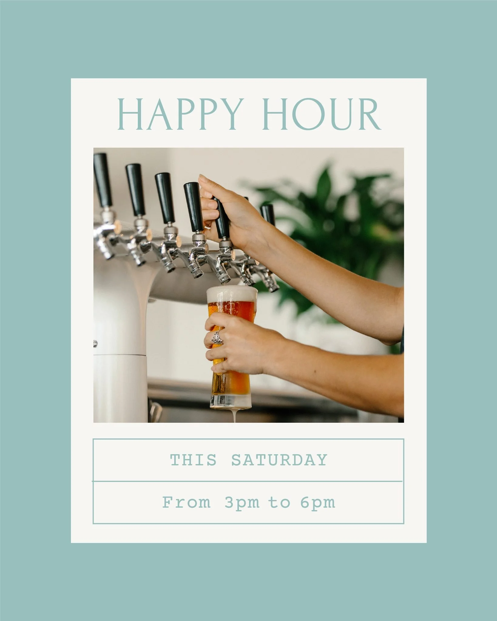 We&rsquo;re back&hellip; and it's time to celebrate 🍷🍻⁣
⁣
𝐇𝐚𝐩𝐩𝐲 𝐇𝐨𝐮𝐫 𝐢𝐬 𝐨𝐧 𝐭𝐨𝐦𝐨𝐫𝐫𝐨𝐰 (𝐒𝐚𝐭𝐮𝐫𝐝𝐚𝐲) from 𝟑𝐩𝐦-𝟔𝐩𝐦 to toast our reopening ~ with $𝟏𝟎 𝐭𝐚𝐩 𝐛𝐞𝐞𝐫 𝐚𝐧𝐝 𝐰𝐢𝐧𝐞.⁣
⁣
And yes, it&rsquo;s also Valentin