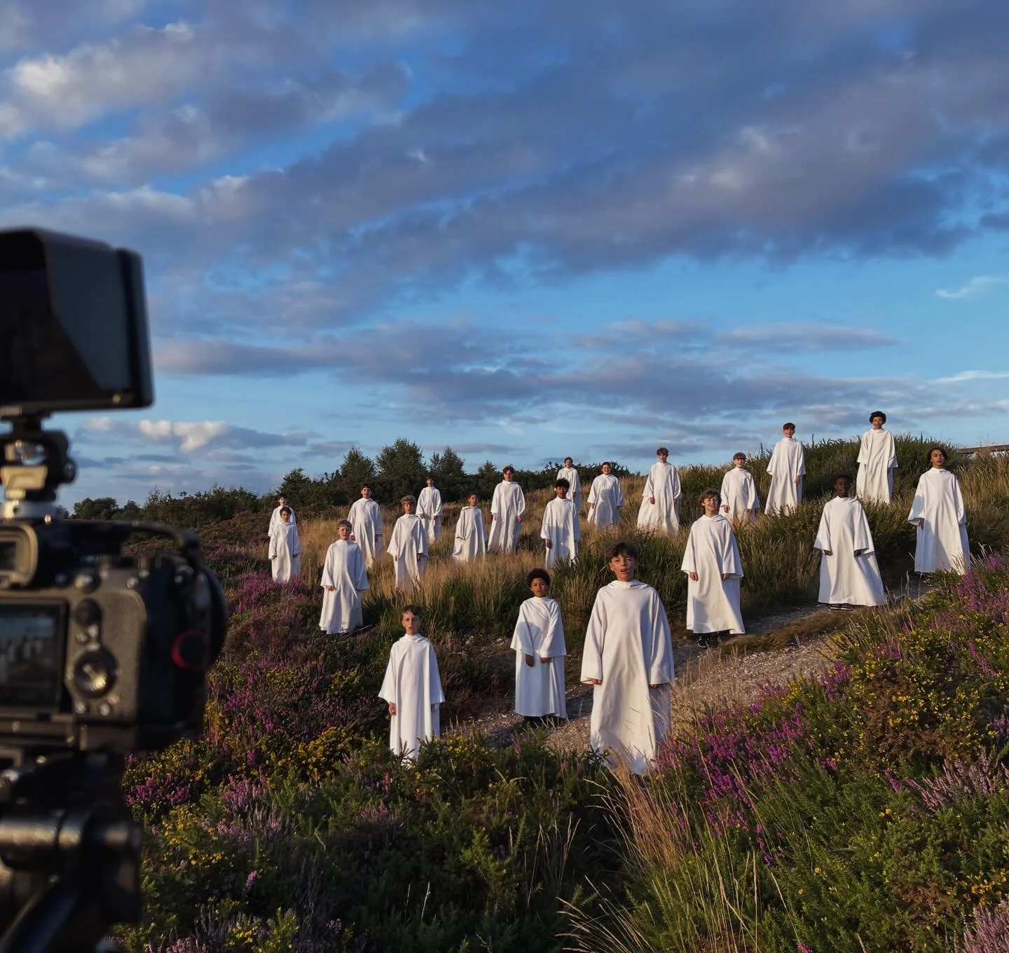 Shooting a music video for @officiallibera utilising the world best key light at #magichour  not to mention bumping into a lovely #cow on the way back