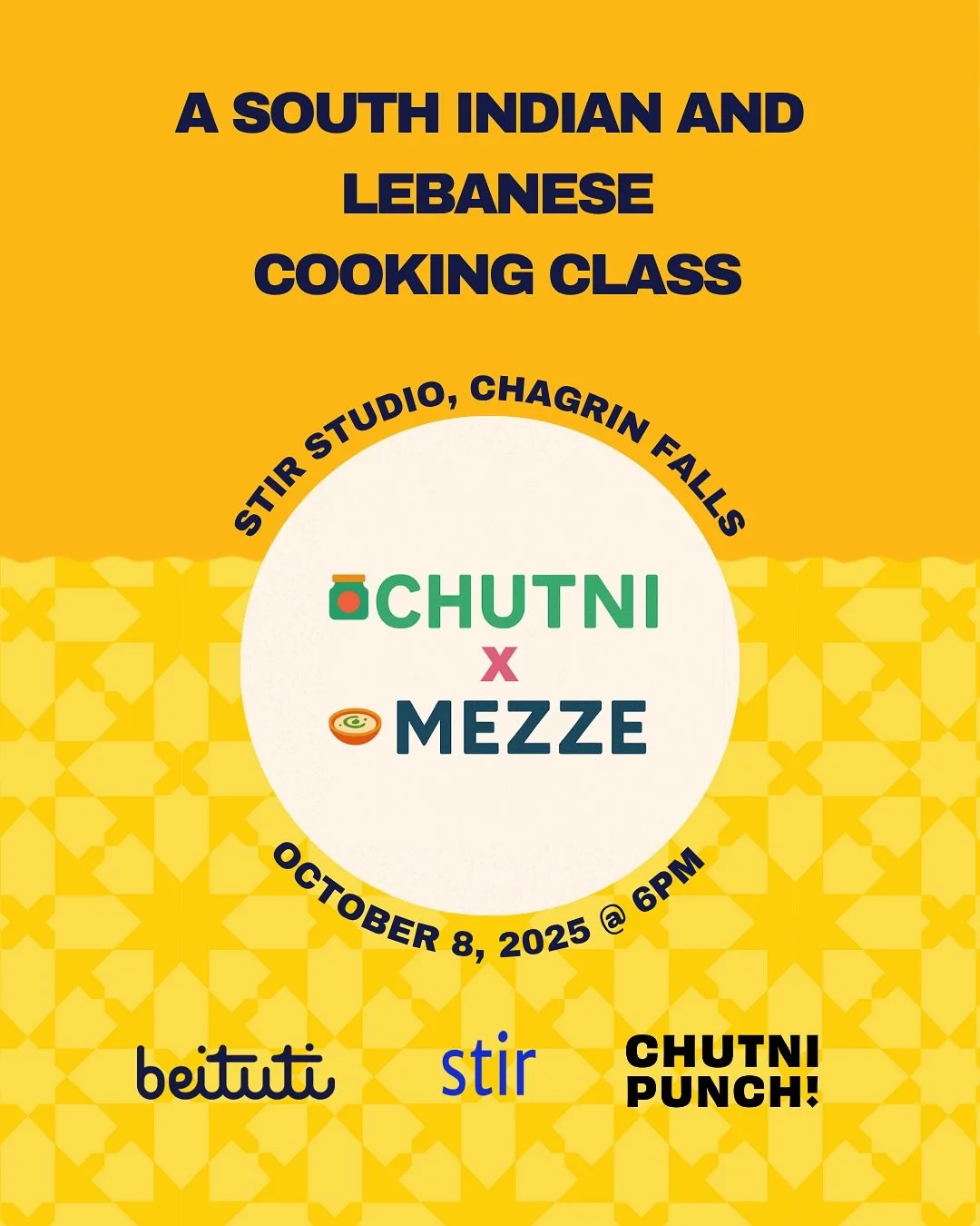 Love Middle Eastern and Indian food? This one&rsquo;s for you.
Learn to make falafel and daal from scratch&mdash;plus how to throw a drool-worthy vegetarian feast. Join Sahithya of @chutnipunch &amp; Rawia of @eatbeituti for a South Indian and Lebane