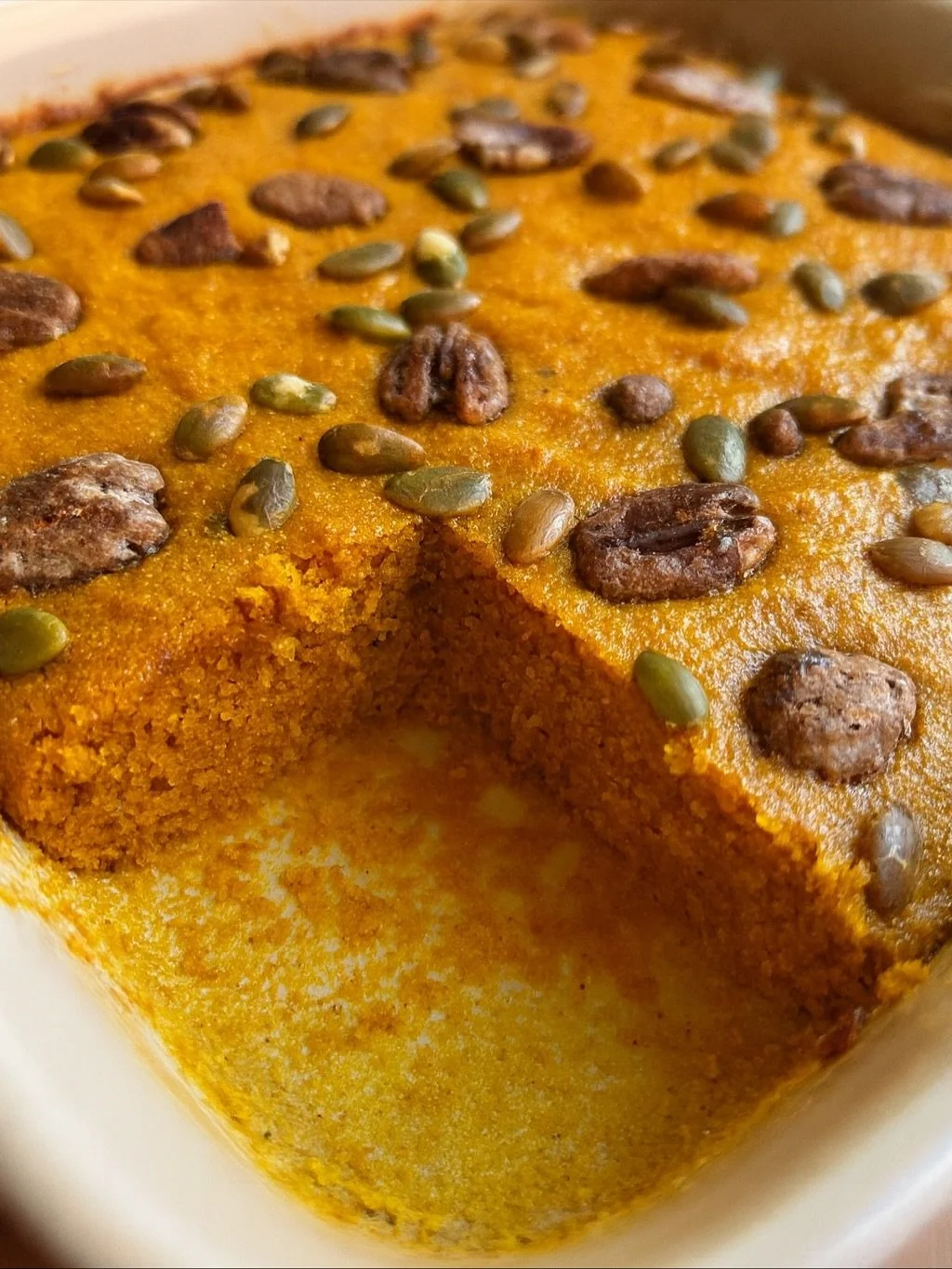 Pumpkin Sfouf (a Fall Twist on Our Turmeric Semolina Cake)

We took @oh_my_foodness pumpkin sfouf recipe and adapted it with our Turmeric Semolina Cake Mix &mdash; and wow. The warm anise and turmeric notes met their match with pumpkin and PSL spice.
