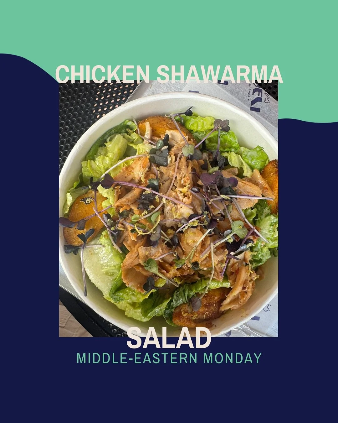 Chicken Shawarma Salad 🥗 inspired by @emsherifdeli

In Lebanon, chicken shawarma is always paired lettuce, tangy cucumber pickles, fries, and plenty of toum 😋. All the other toppings like tomatoes, parsley, sumac onions and tahini are used exclusiv