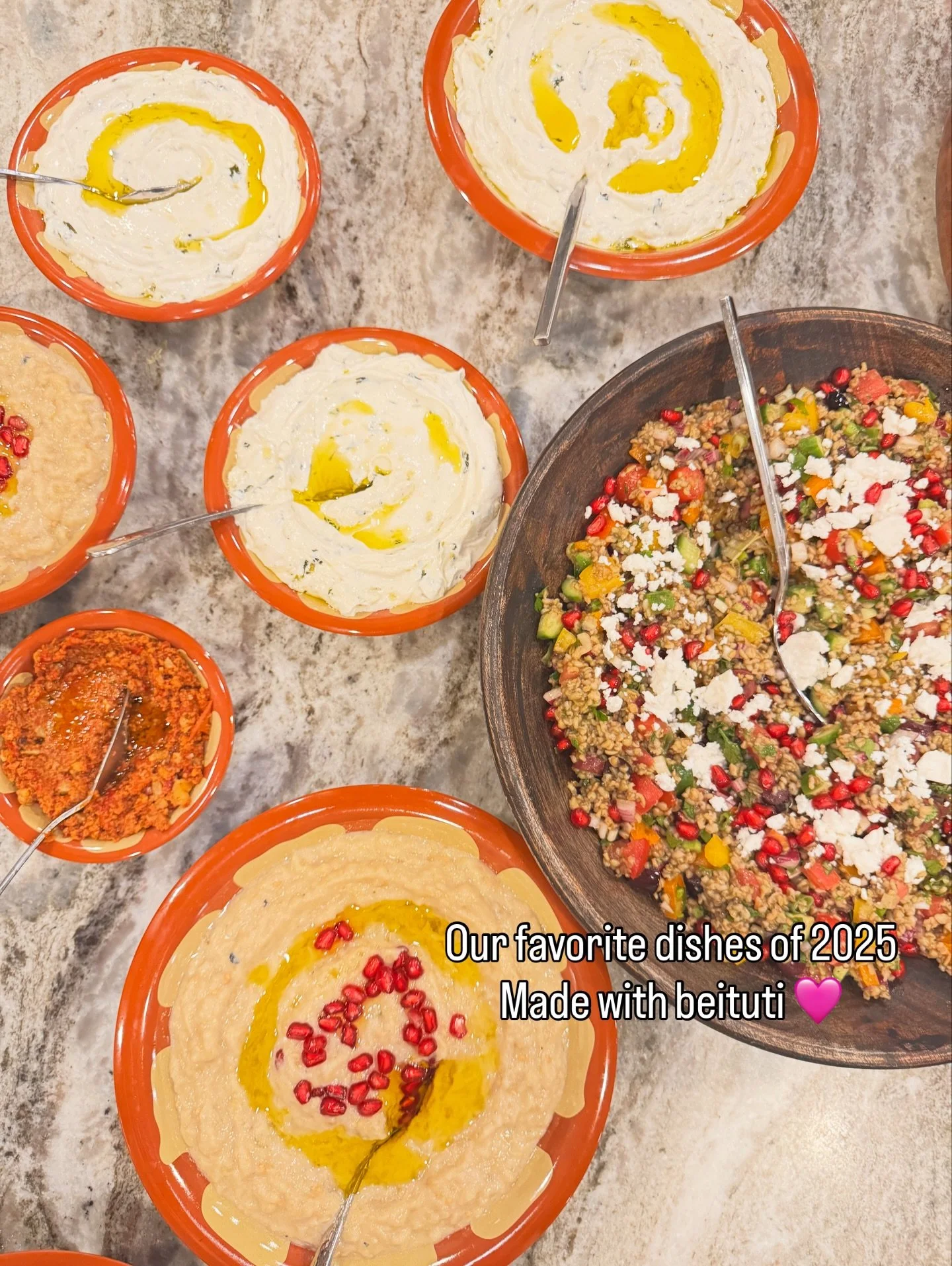 A few days late&hellip; but here&rsquo;s a look back at some of our favorite dishes from 2025 using beituti products. Thank you for making our first year in business so magical. We are working hard on getting our tahini sauce back in stock and on fun