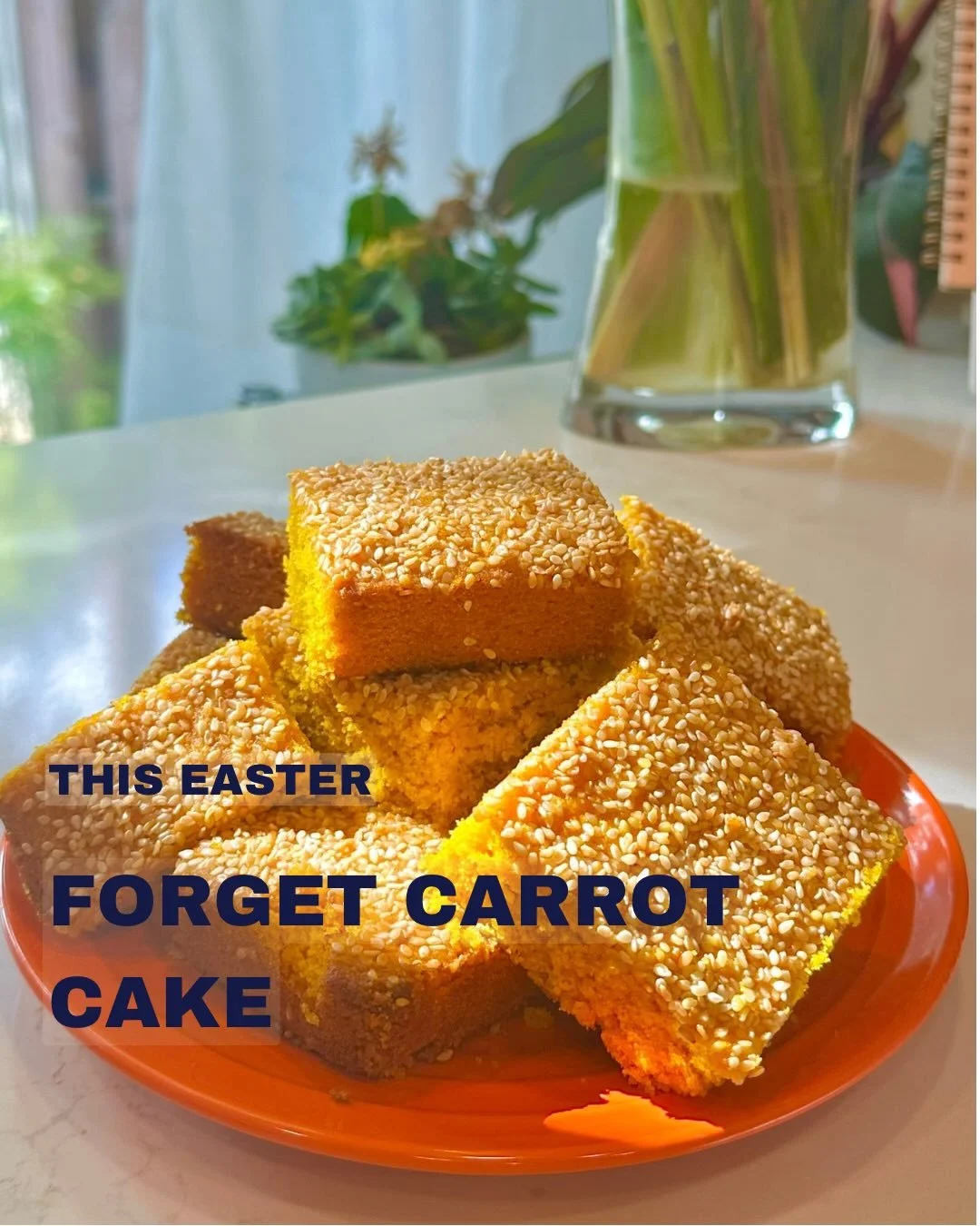 This Easter, we&rsquo;re skipping carrot cake.

Meet sfouf. A Lebanese turmeric semolina cake with a fine, tender crumb that tastes like spring.

It&rsquo;s light and fragrant with turmeric, anise, and a hint of rose, and usually finished with sesame