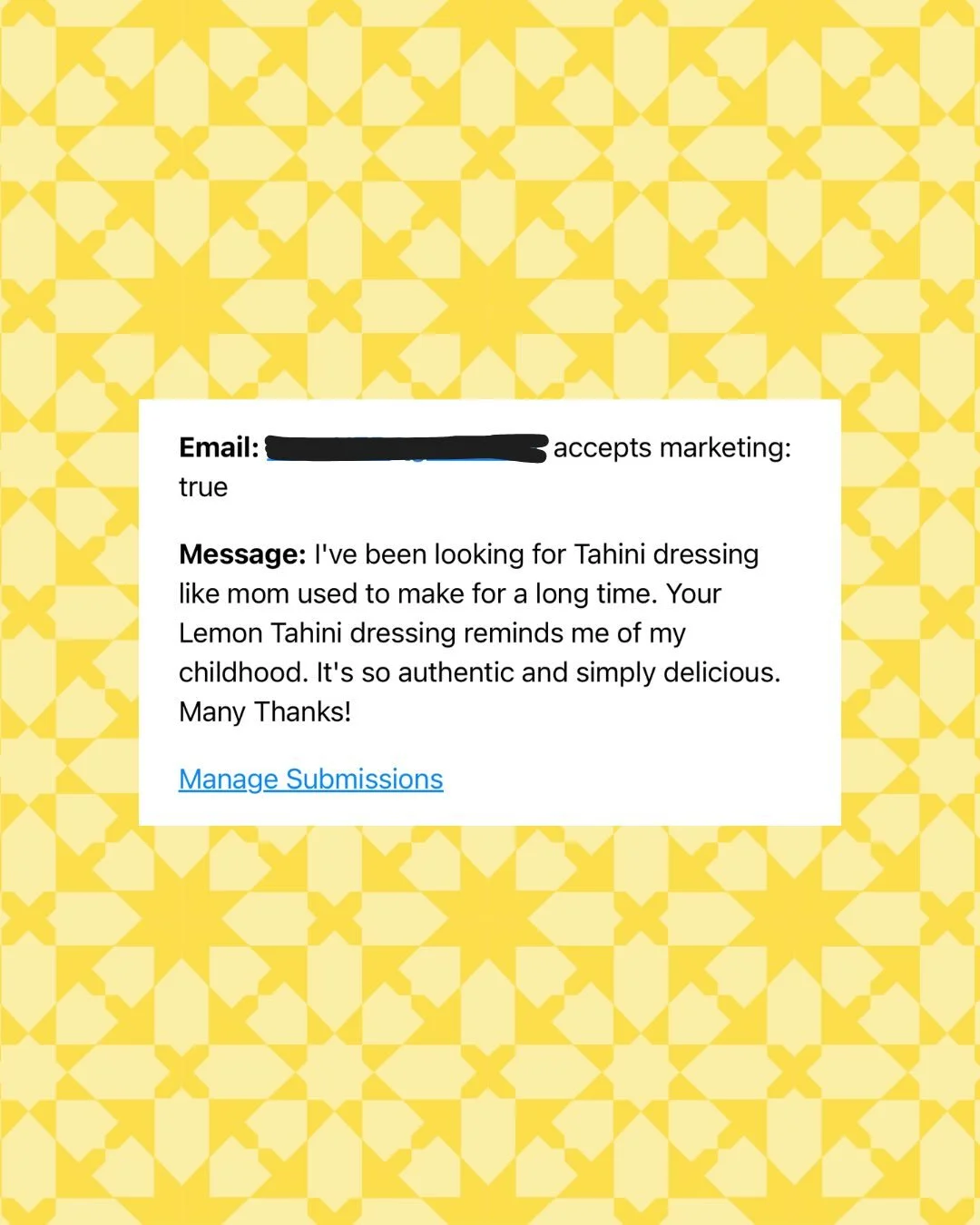 You asked. A lot.

Our Lemon Tahini sauce is coming back and it&rsquo;s better than ever.

New tahini. Better texture. Stays fresh longer after opening.

Get ready to put it on everything.
Launch date coming soon 👀