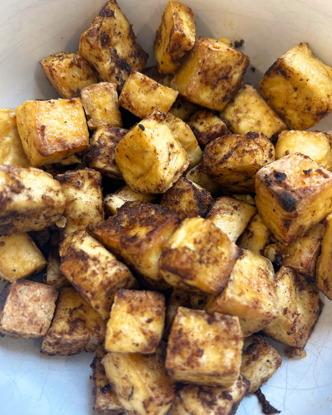 Crispy Shawarma Tofu Cubes