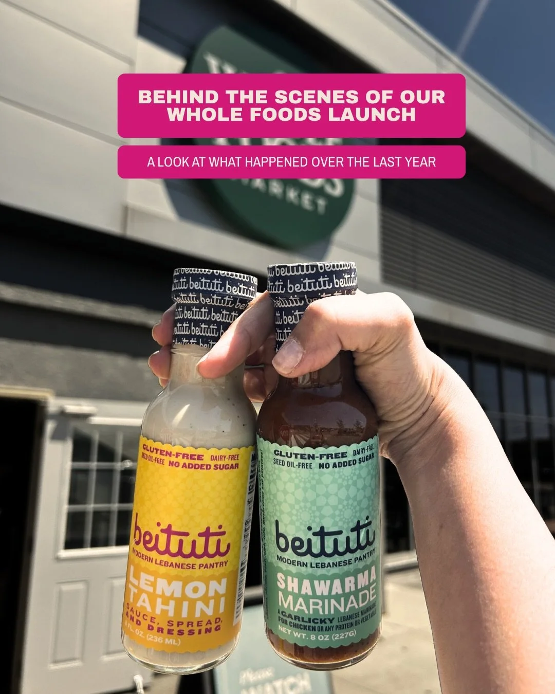 Getting onto the shelves at Whole Foods Market didn&rsquo;t happen overnight. In fact, Whole Foods has been our dream retailer since day 1, and it took a whole year of hurdles, curveballs, and major pivots behind the scenes to finally get here.

From