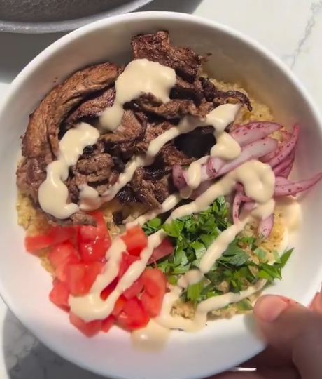Steak Shawarma Quinoa Bowls