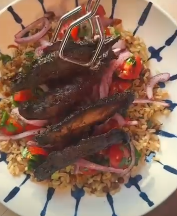 Portobello Mushrooms with Shawarma Marinade