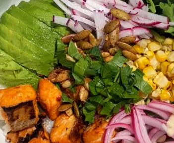 Tahini Salmon Bowl