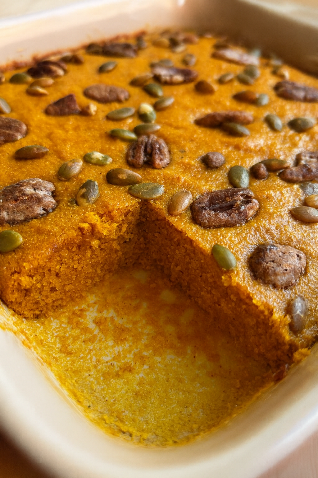 Delicious pumpkin sfouf cake with walnuts