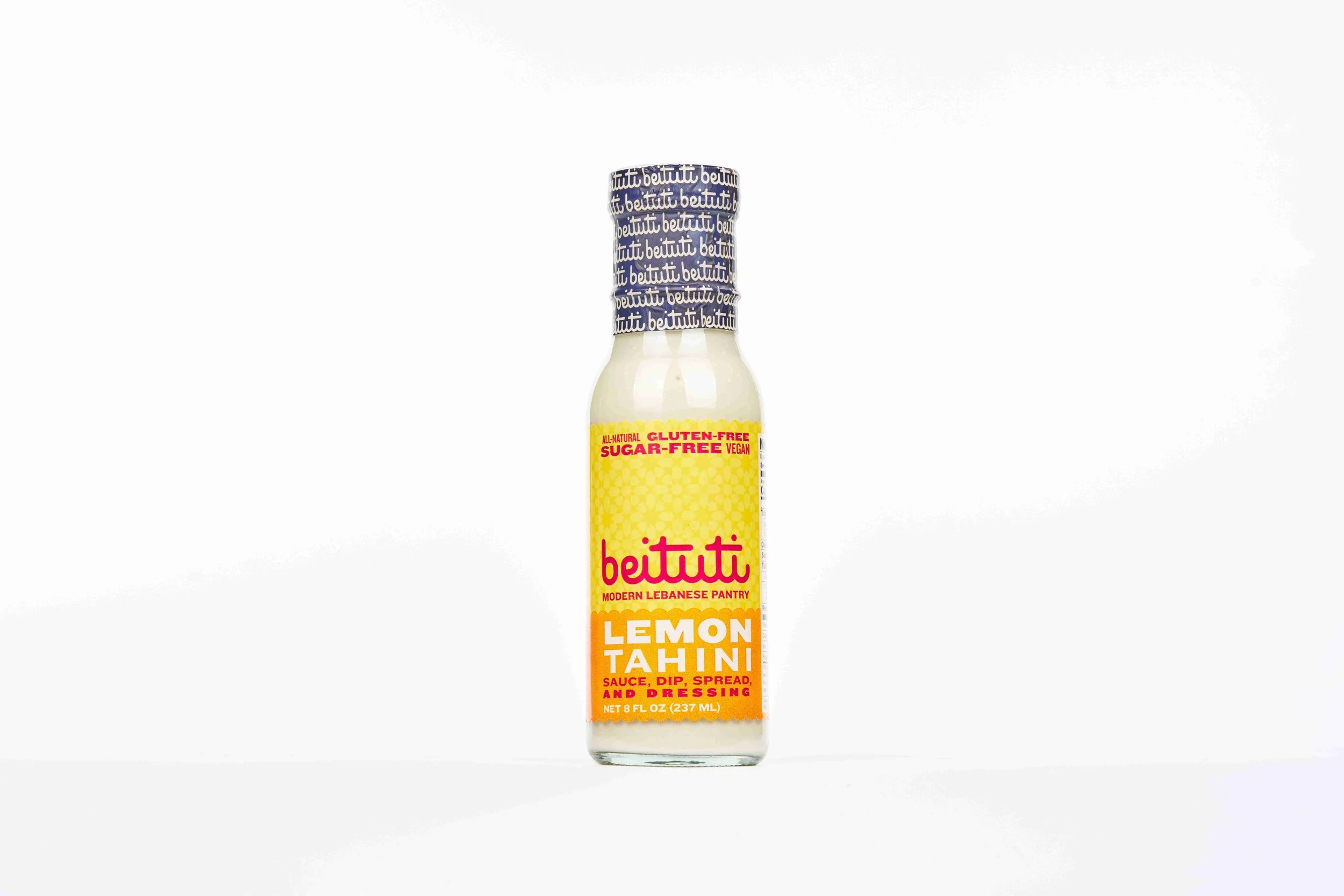 Lemon tahini sauce bottle. Perfect for shawarma, falafel, roasted veggies