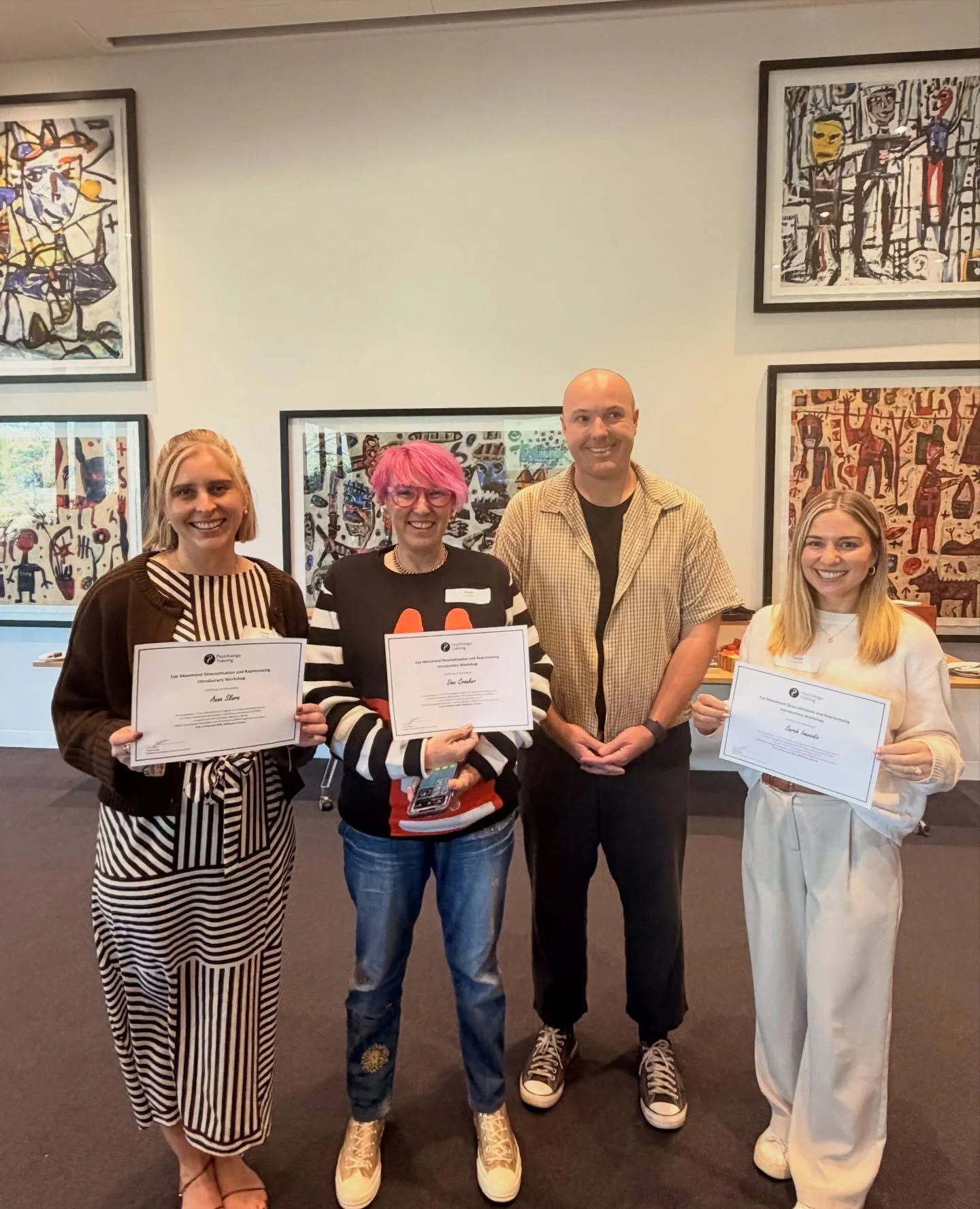 Level 1 Eye Movement Desensitisation and Reprocessing (EMDR) training complete ✅ It&rsquo;s been a busy two days learning about EMDR, how to administer, and having a go at being both the client and therapist! To say I&rsquo;m excited to add this to m