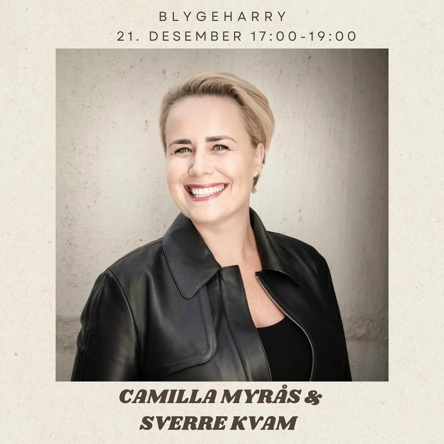 ❤️Tenk at du tusler rundt i byen og kjøper de siste julegavene lørdag 21. desember. Plutselig kommer du på at det er en koselig konsert med Sverre Kvam og meg (m.fl.) på Blygeharry kl. 17! Du tenker at et lite glass og en fi