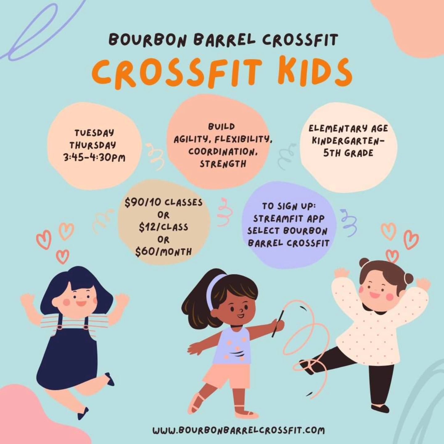 Crossfit Kids are back on Tuesday and Thursday 
3:45-4:30pm

Teens from 4:30-5:30