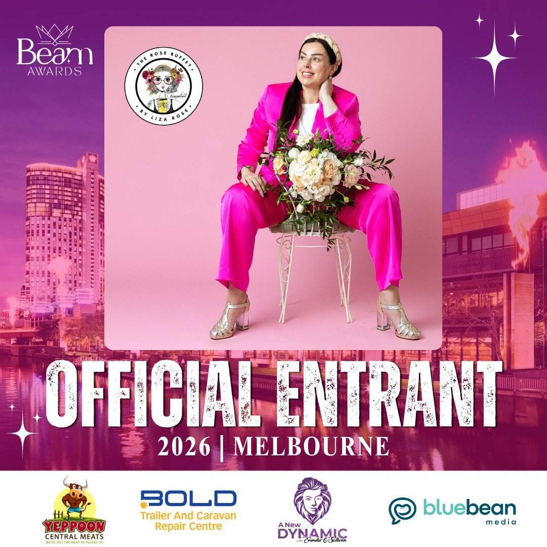 Exciting News... Official Entrant 2026 @beamawardsau 
@mslizarose
@pink.angelsevents 

#awards #beamawards