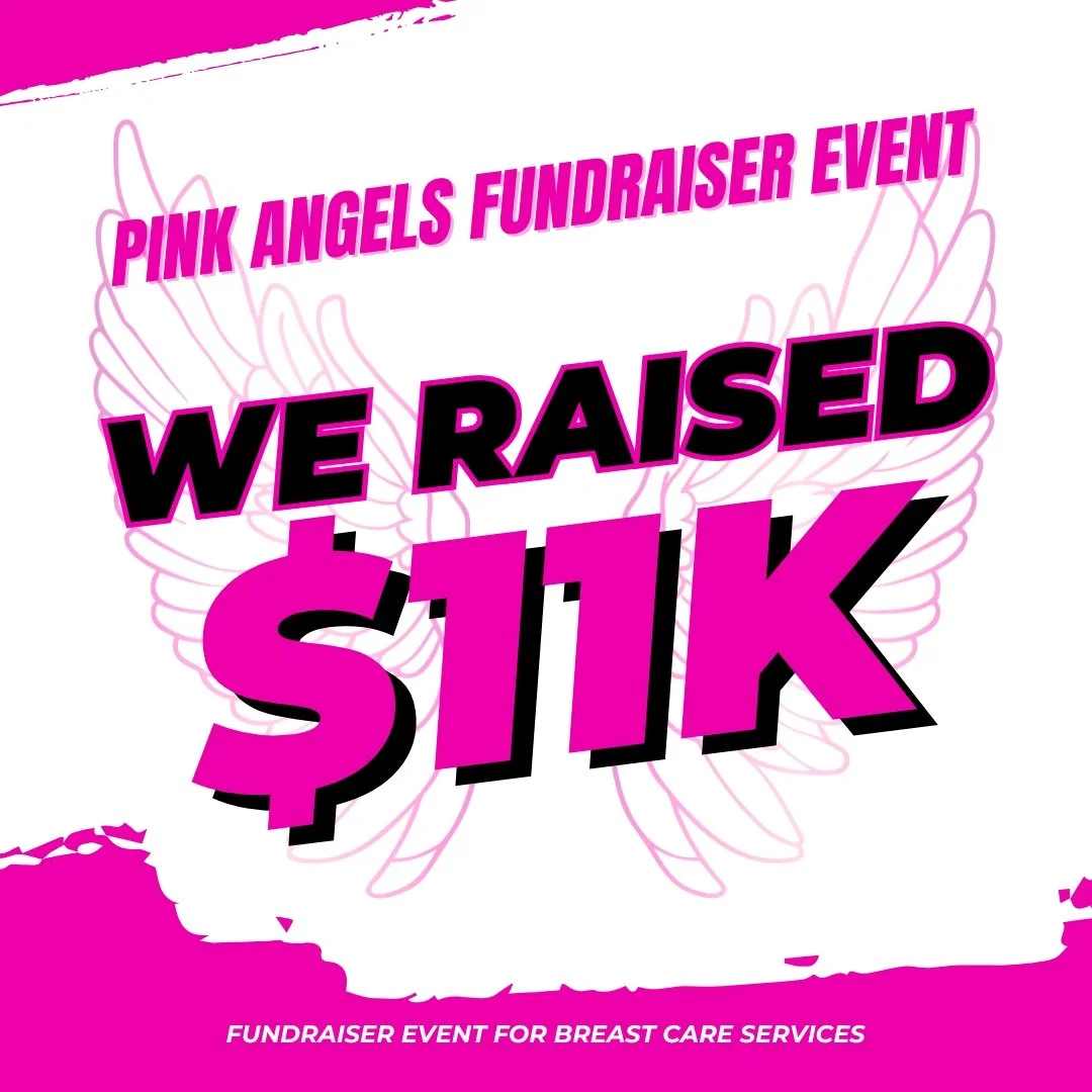 That's a PINK Wrap!

Immense Thanks to Our Pink Angels &mdash; it's now at $11,000 Raised! 
I am receiving in-kind donations after our Pink Event. How generous are you all. Making an impact 🎀

🎀 Dear Pink Angels Sponsors &amp; Crew

From the bottom