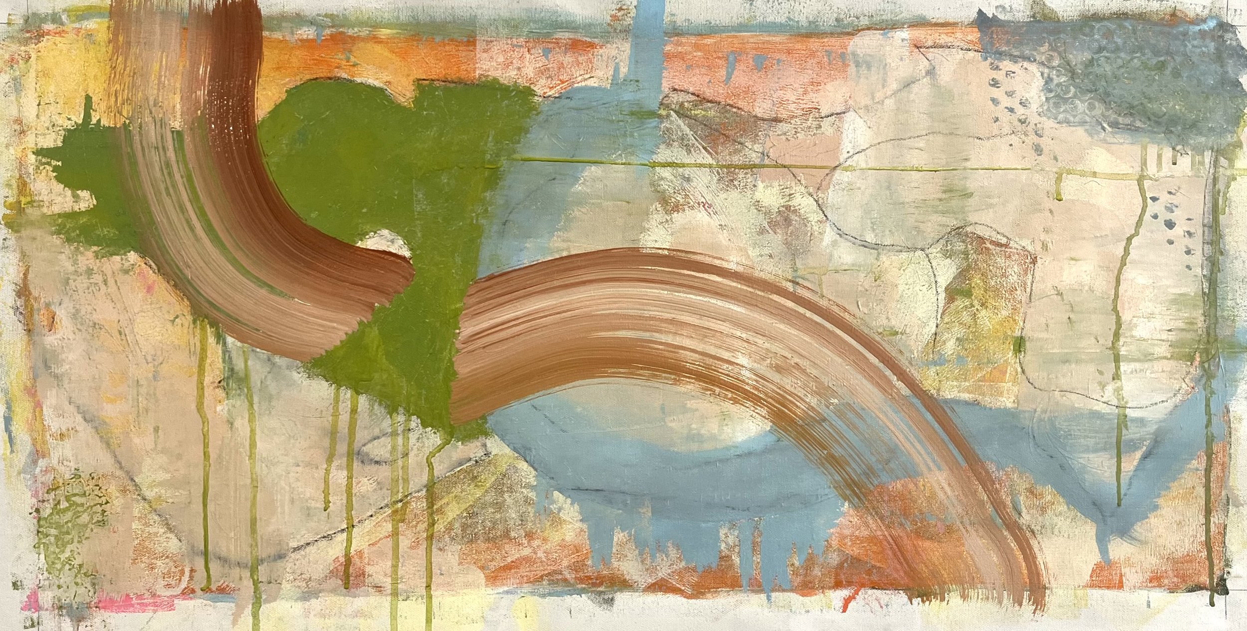 Journey 
14" x 28"
Mixed media on canvas
2025