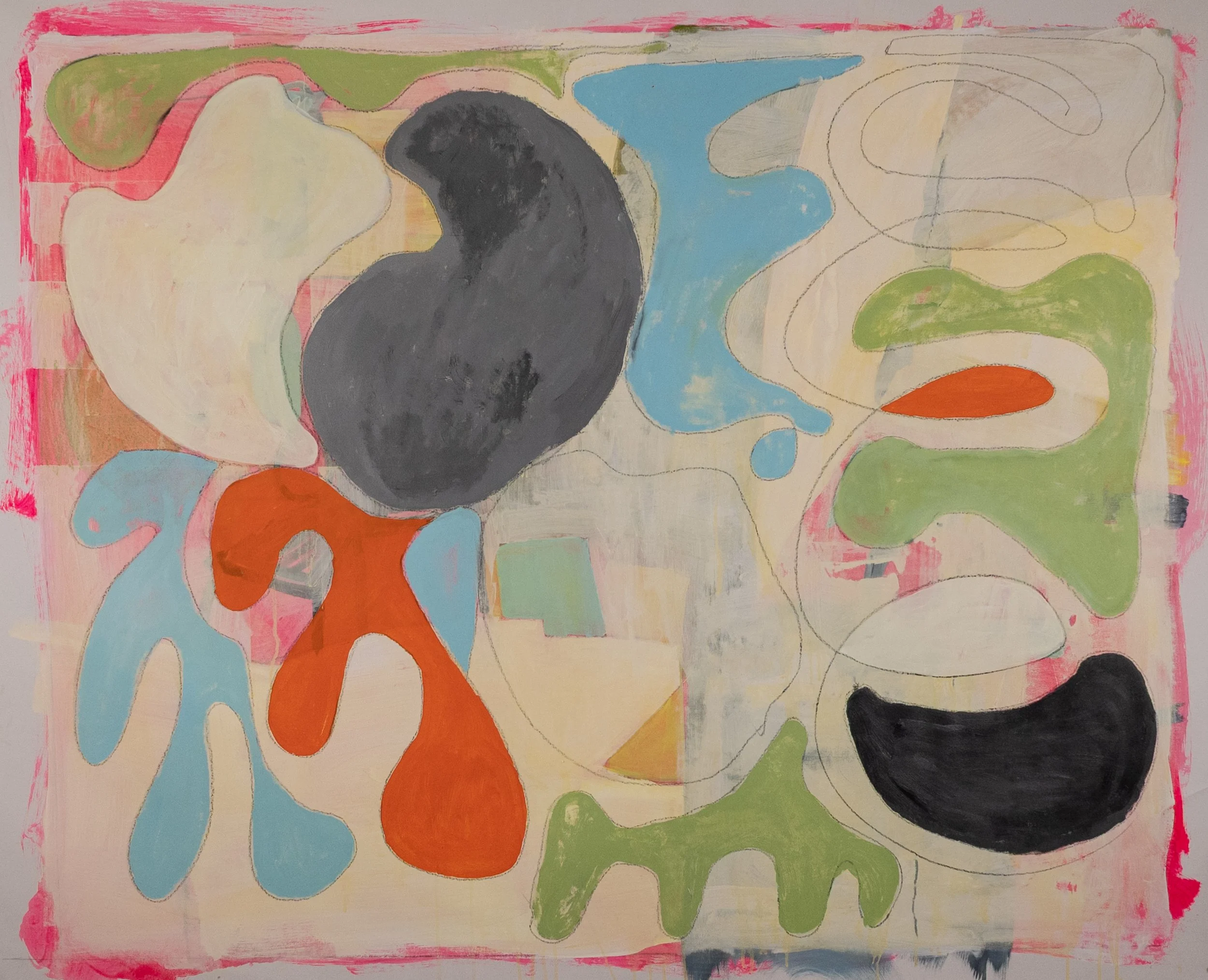 Matisse on my mind 
46" x 56"
Acrylic on canvas
2026