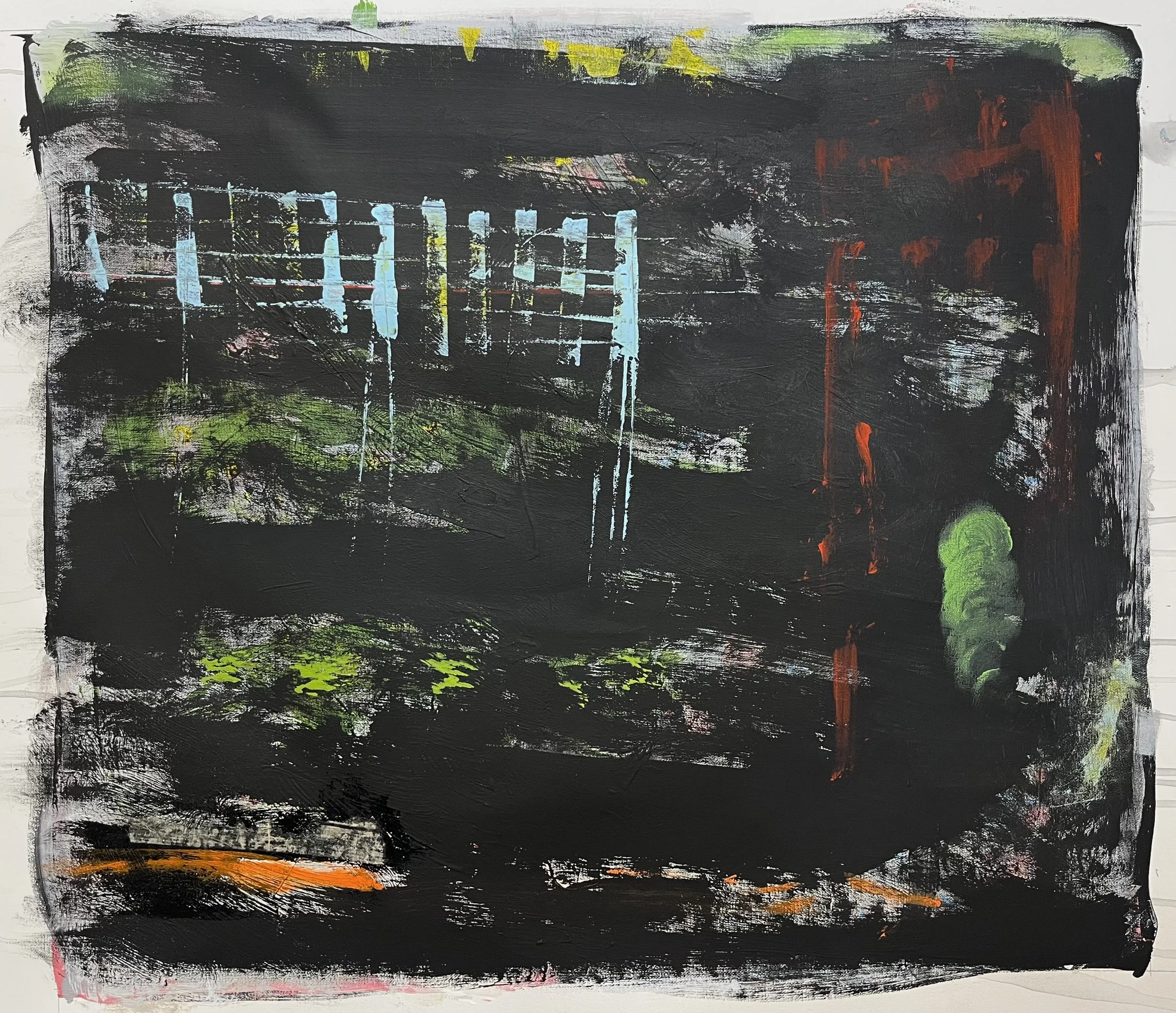 abstract acrylic painting
