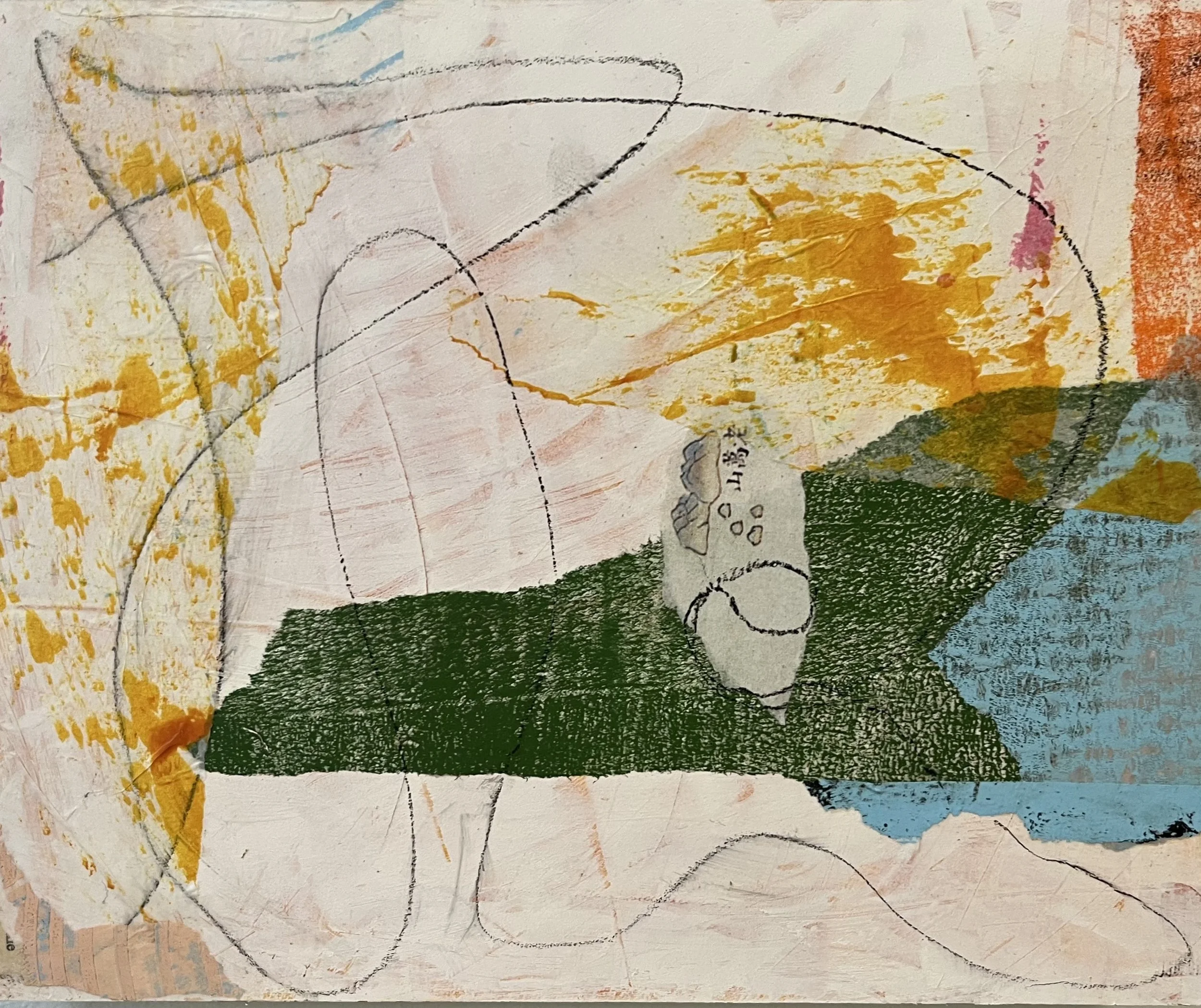 It was Here 10" x 8" Mixed media on wood panel | NFS