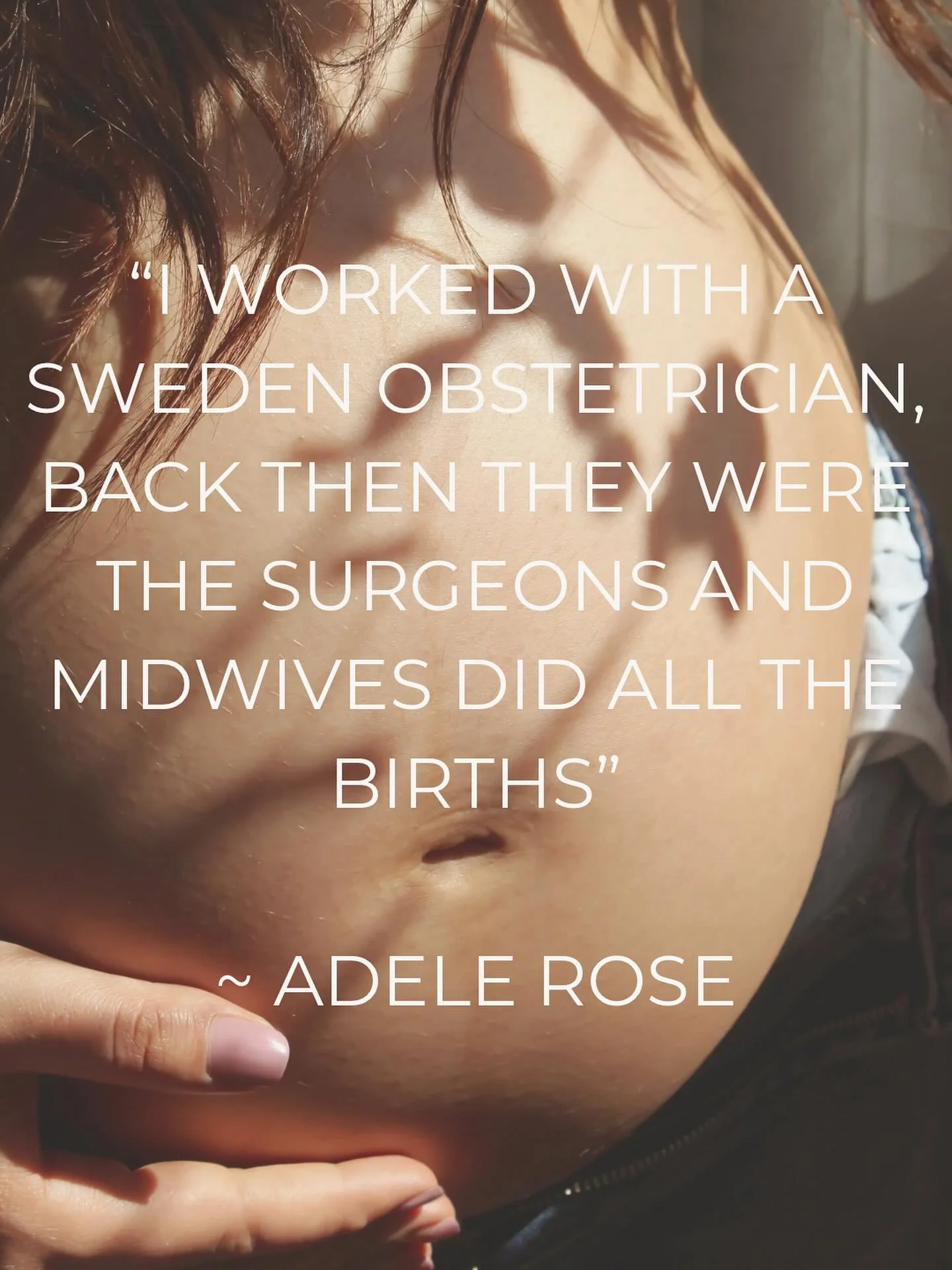 I&rsquo;ve loved soaking up the wisdom from granny midwives and traditional midwives lately. The history of birth is honestly fascinating ✨

Around 1985, Adele Rose, a traditional midwife, worked rurally alongside local family doctors who supported h
