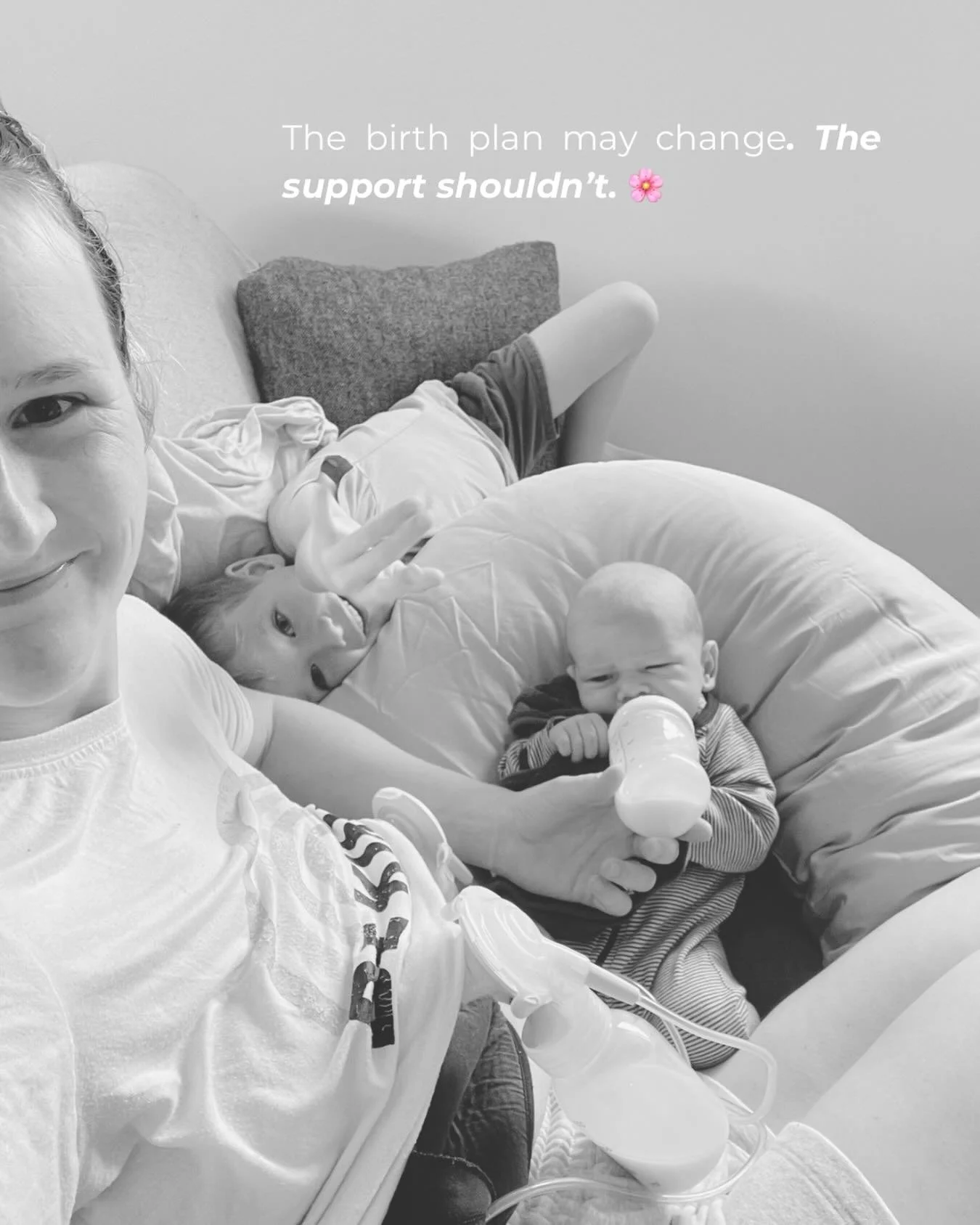We cares for a mumma in hospital last week for an unplanned cesarean, and also ran into the beautiful @doula_lou in the corridor supporting another mumma through an induction of labour.

Birth doesn&rsquo;t always follow the path we set out for. It c