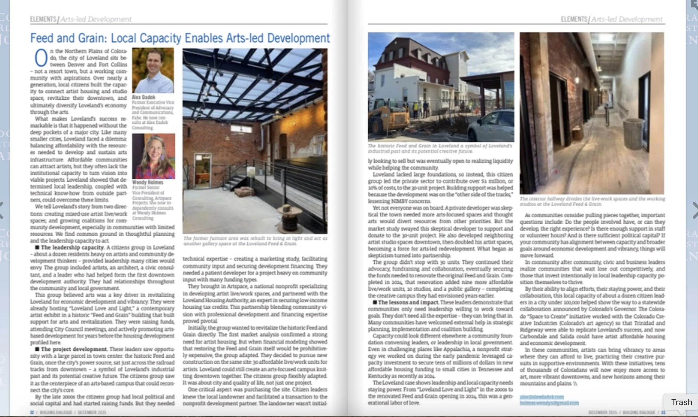 Published Article-  “Feed and Grain: Local Capacity Enables Arts-led Development”